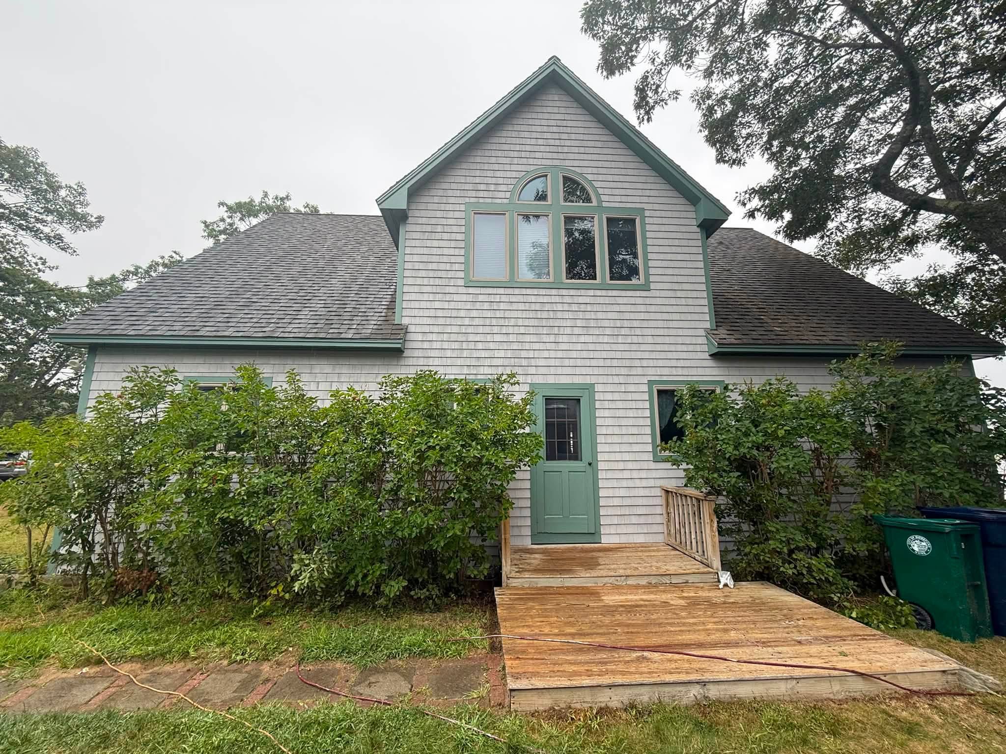 Coastal Exterior Transformation — Body, Trim, Deck & Doors — Biddeford Pool, ME