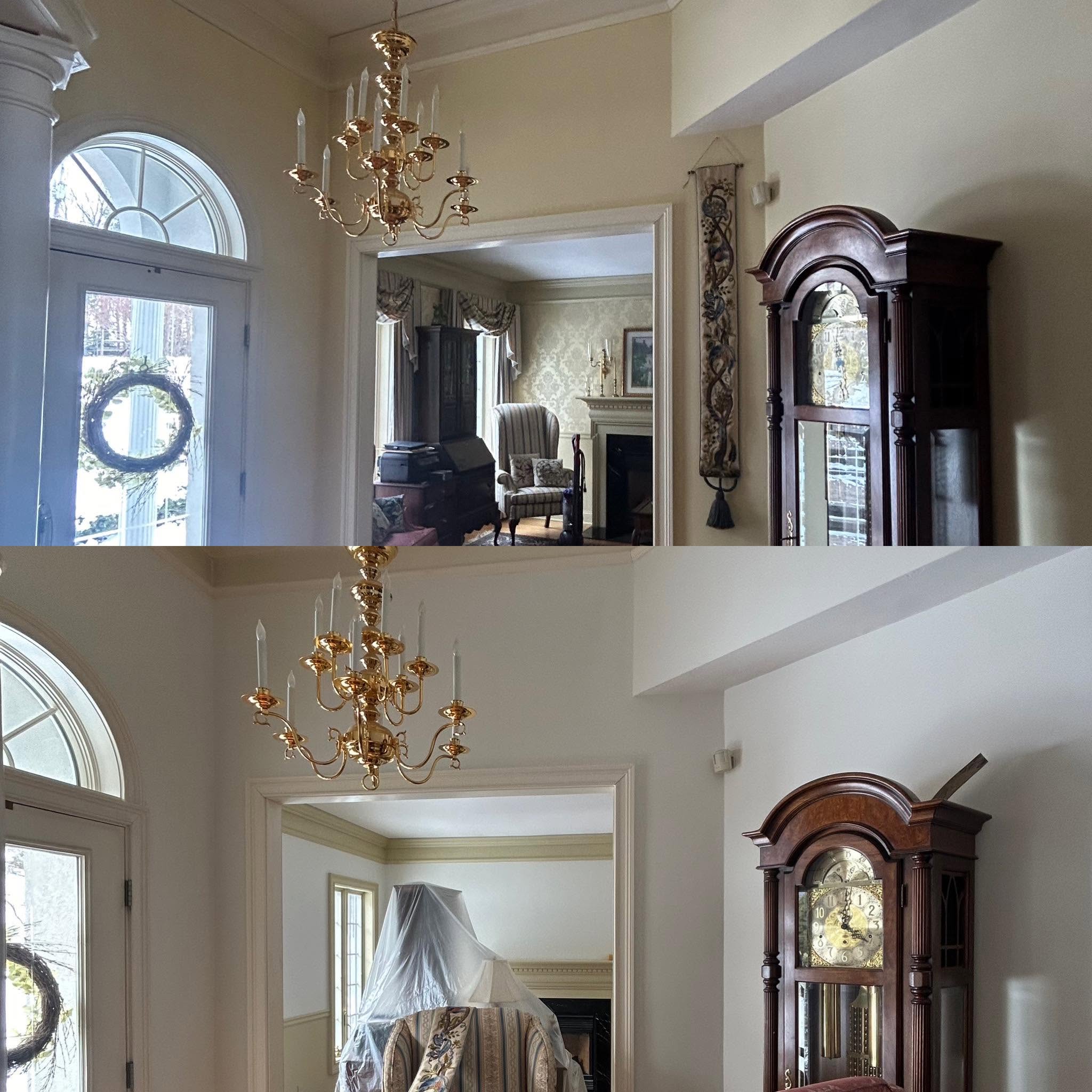 Wallpaper Removal & Interior Paint — 4,000 Sq Ft Mountain Home, Gilford, NH — photo 1