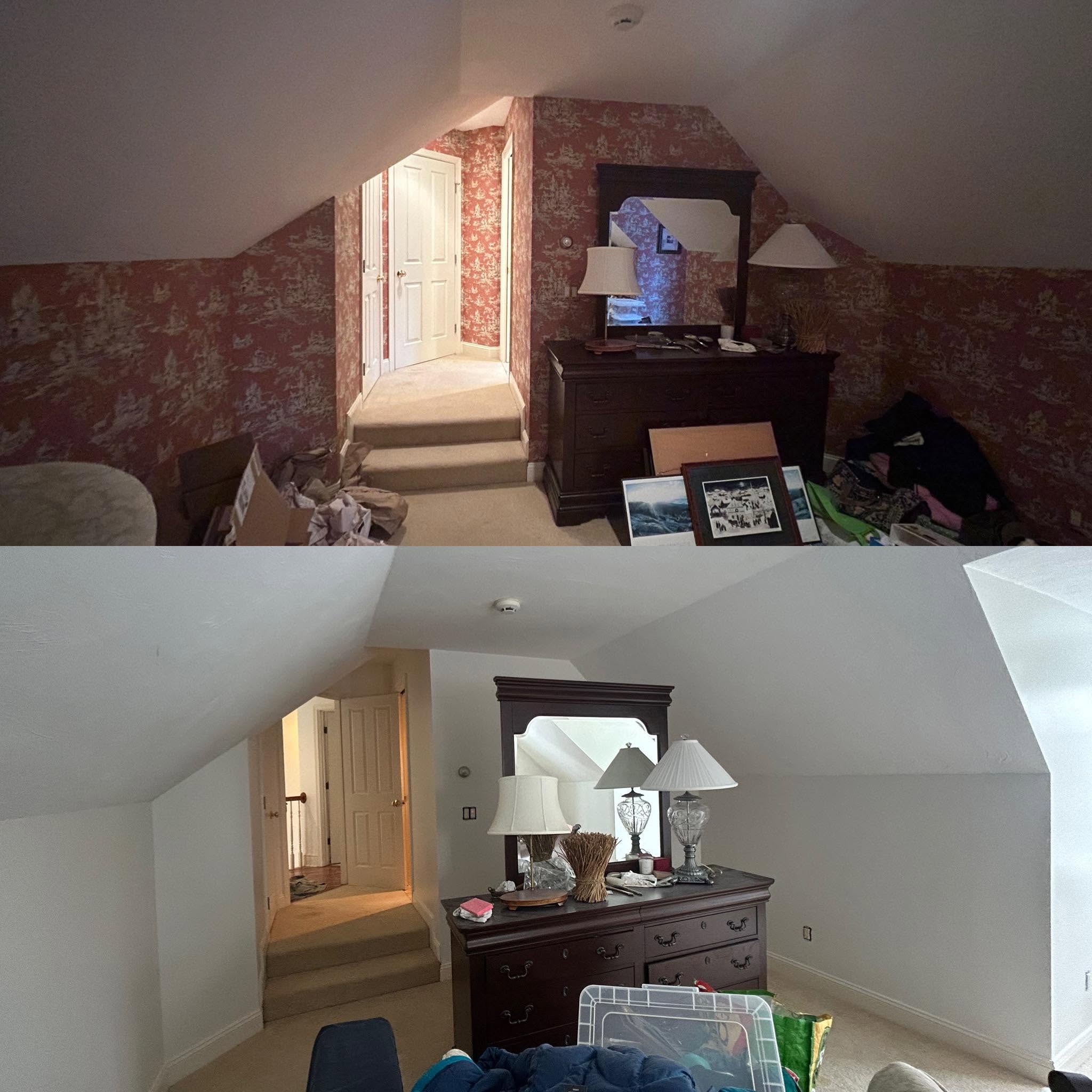 Wallpaper Removal & Interior Paint — 4,000 Sq Ft Mountain Home, Gilford, NH — photo 7