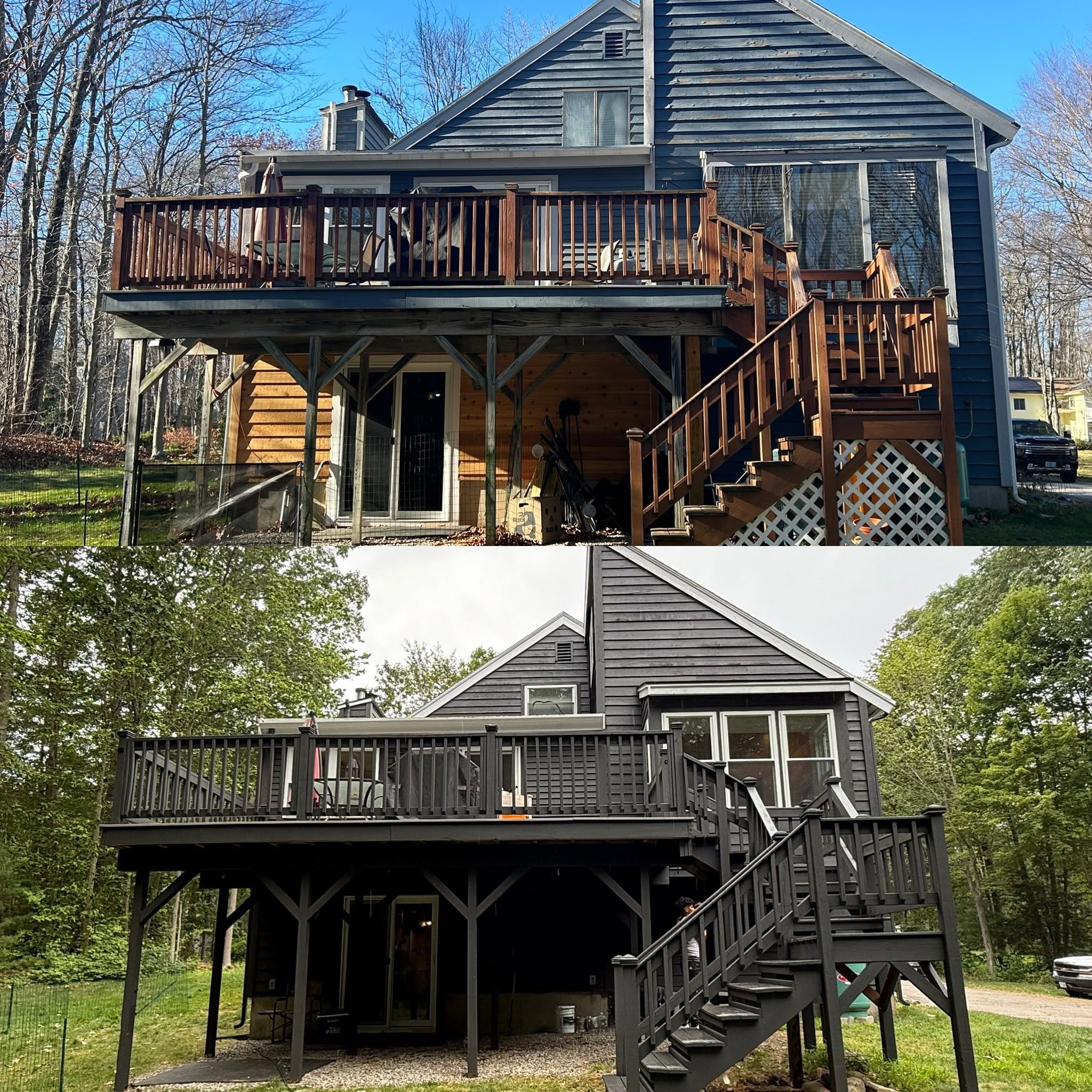 Modern Exterior Transformation — Before & After, Hampstead, NH