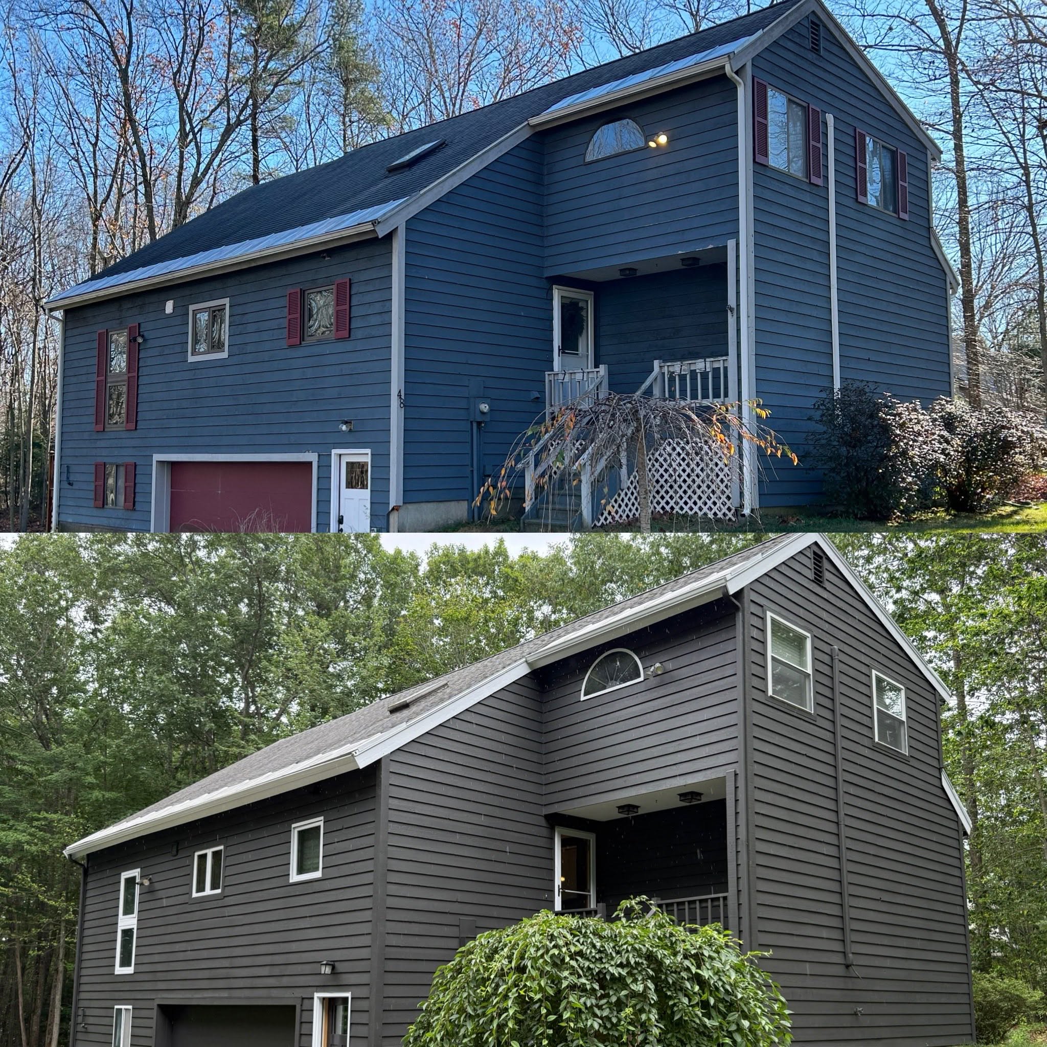 Modern Exterior Transformation — Before & After, Hampstead, NH — photo 2
