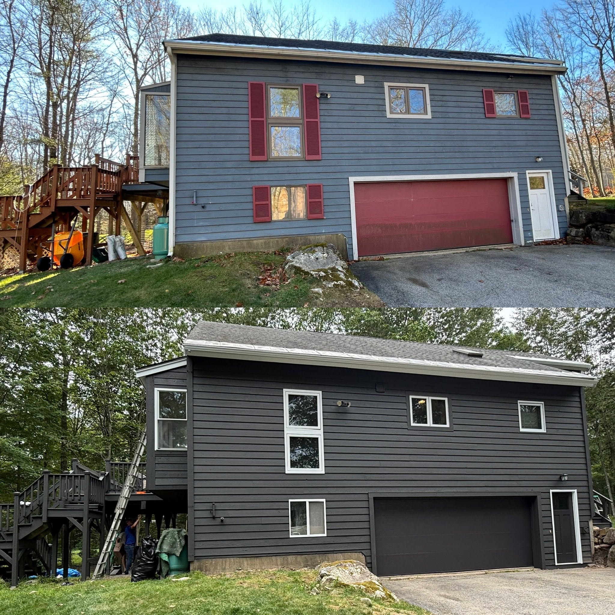 Modern Exterior Transformation — Before & After, Hampstead, NH — photo 4