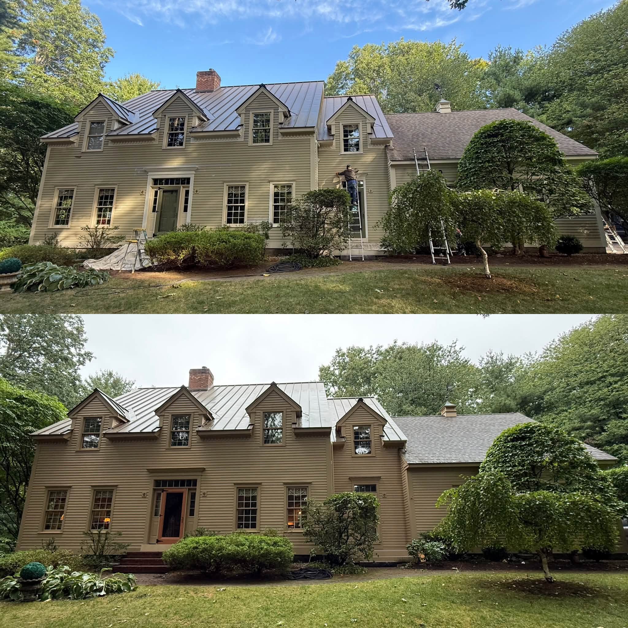 Modern Colonial Color Change — Body & Trim Stain, Doors & Wood Windows — photo 1