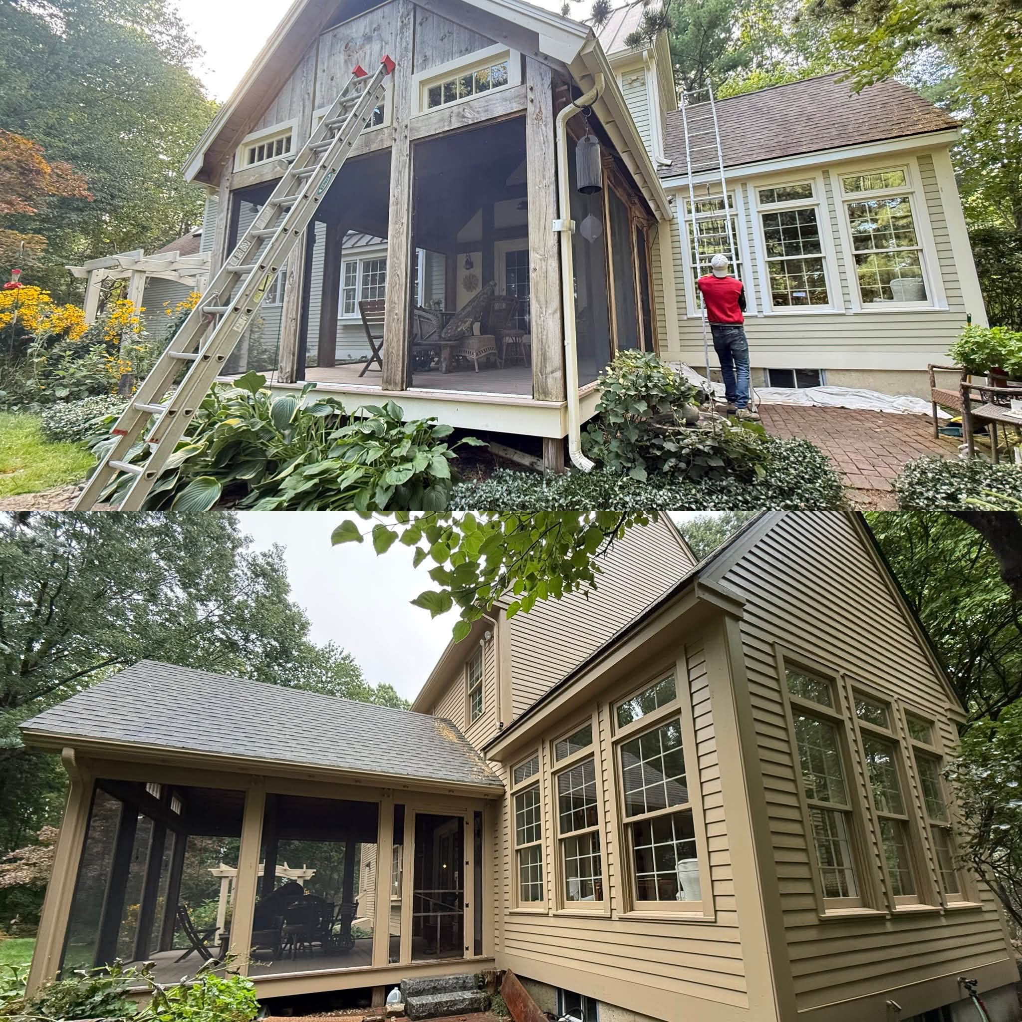 Modern Colonial Color Change — Body & Trim Stain, Doors & Wood Windows — photo 3