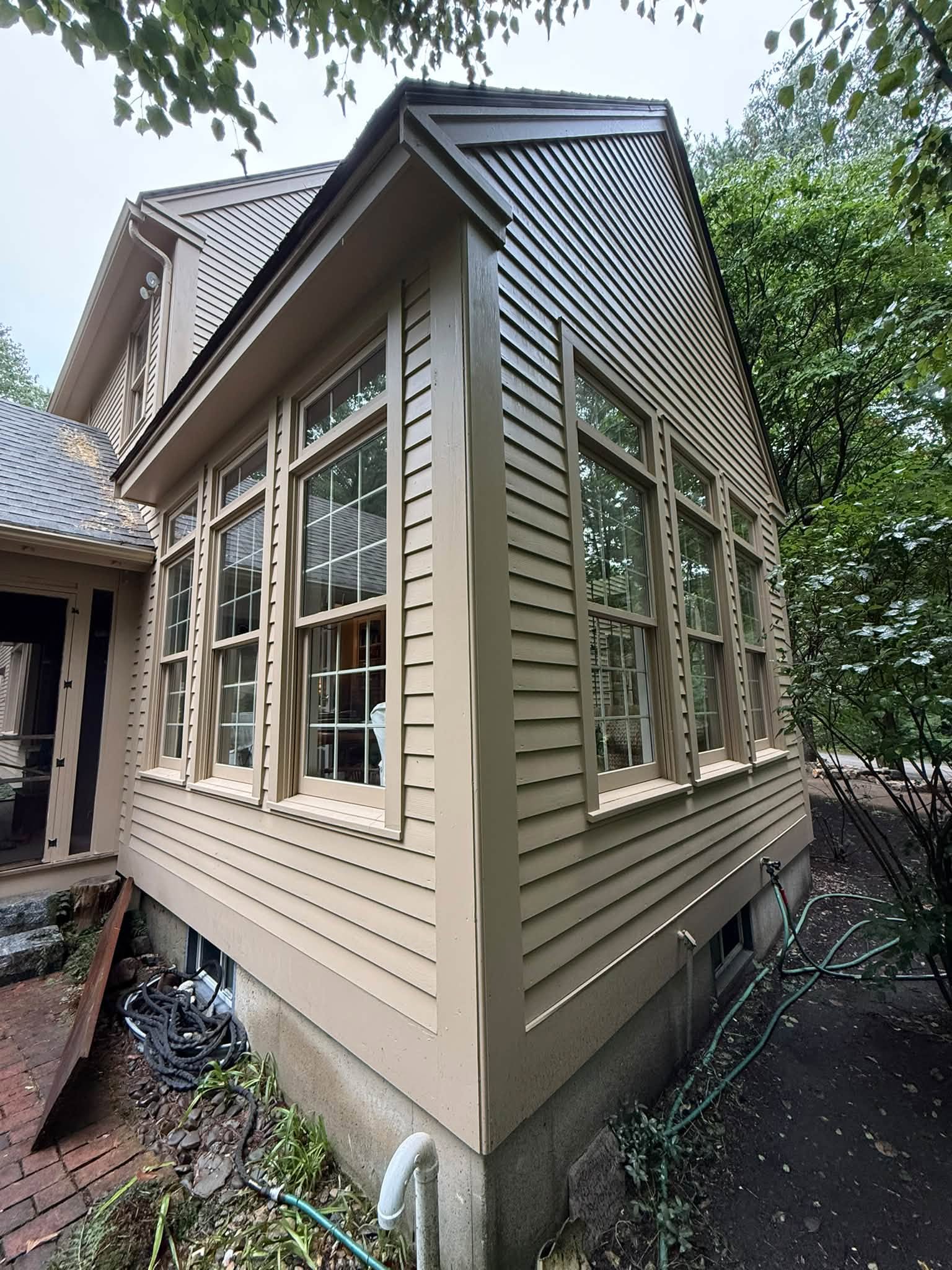 Modern Colonial Color Change — Body & Trim Stain, Doors & Wood Windows — photo 7