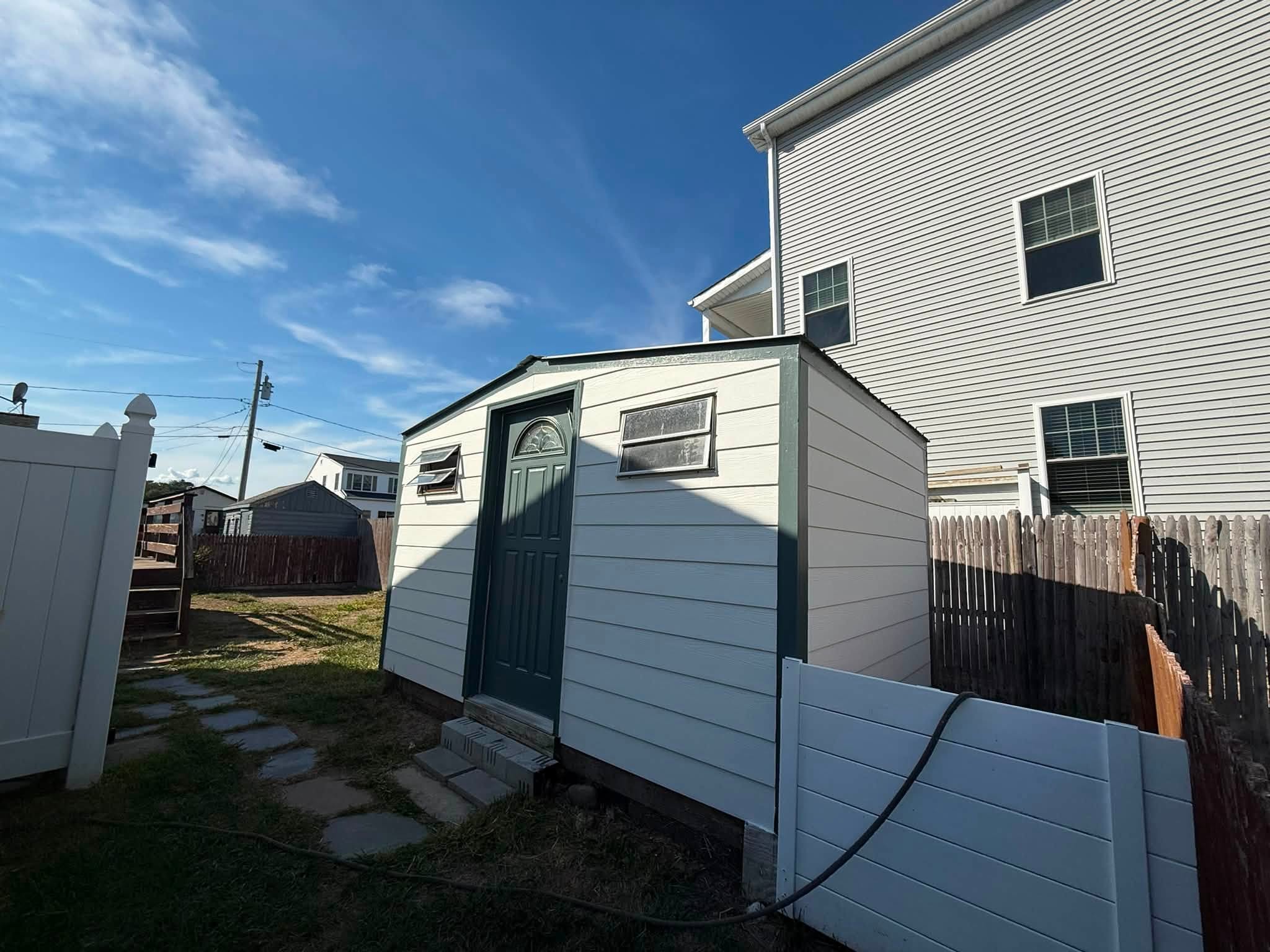 Complete Exterior Color Transformation — Home, Doors & Matching Shed — photo 4
