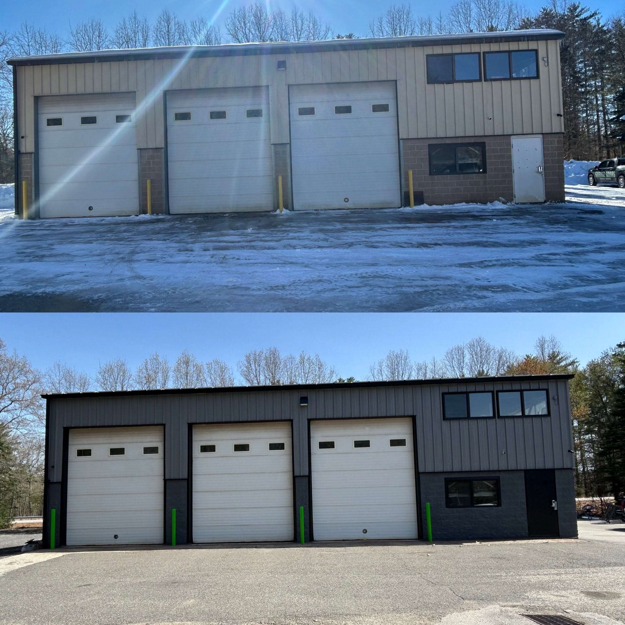 Commercial Exterior Paint — Before & After, Kingston, NH — photo 2