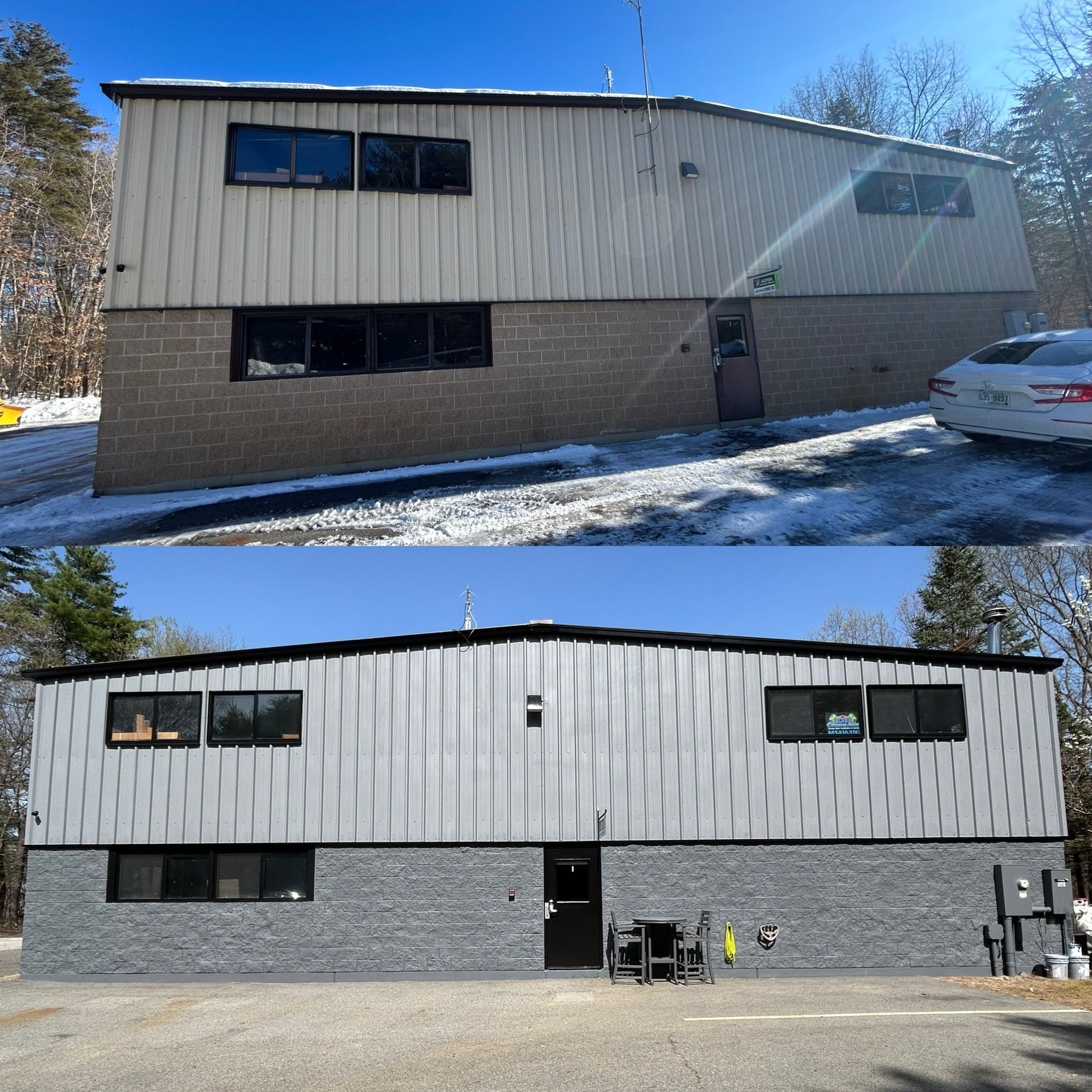 Commercial Exterior Paint — Before & After, Kingston, NH — photo 3
