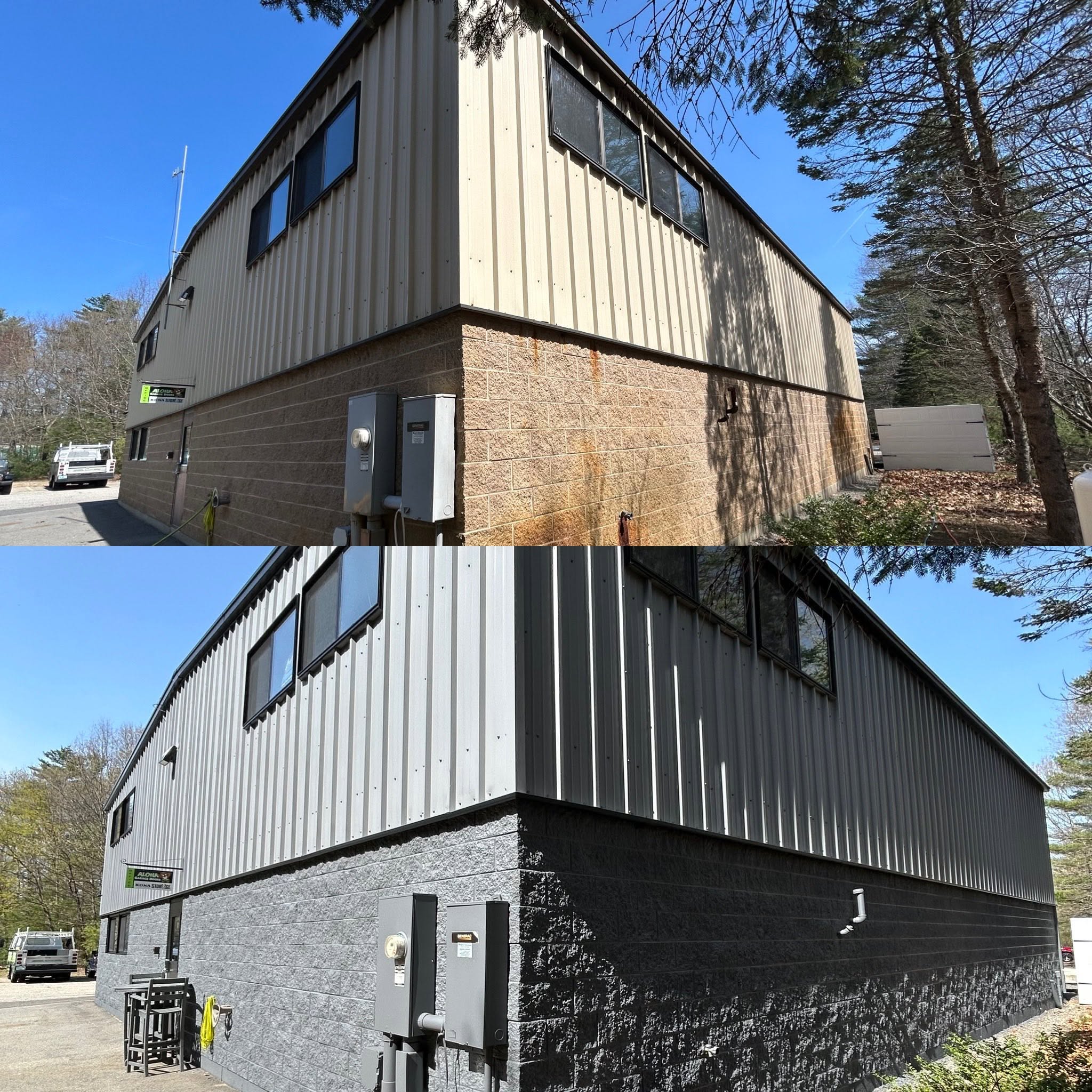 Commercial Exterior Paint — Before & After, Kingston, NH — photo 4