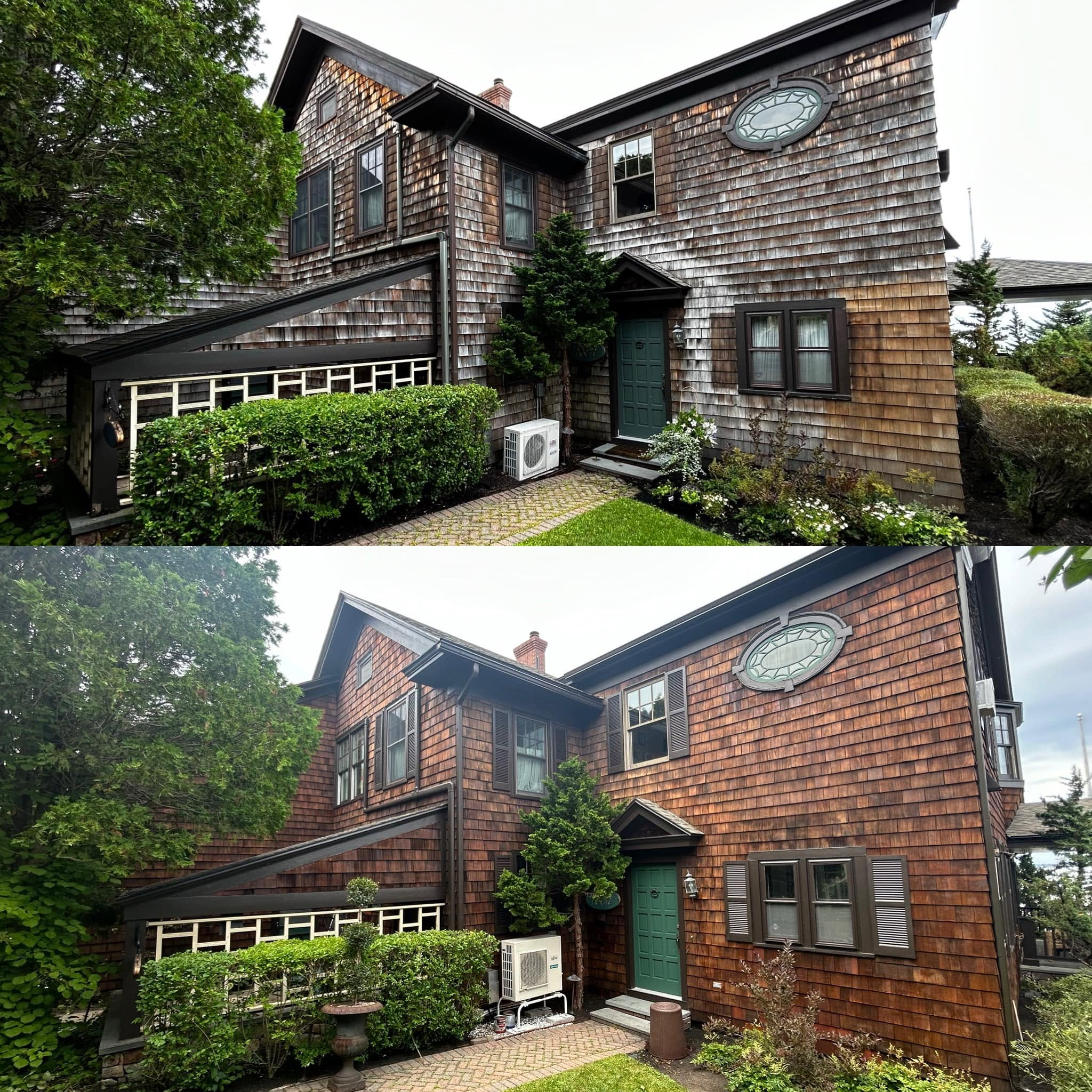 Coastal Statement Home — Cedar Restoration & Trim Repair — Maine