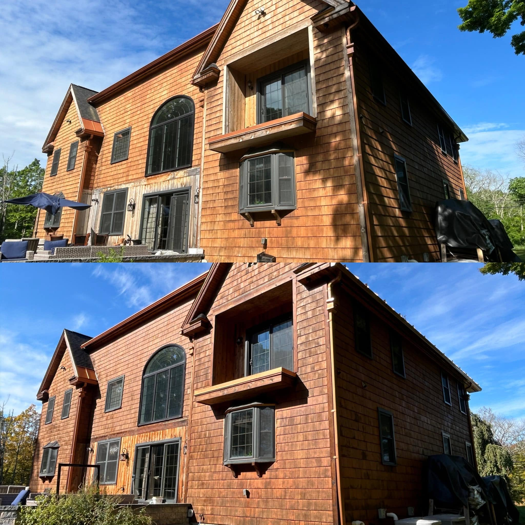 Custom Timber-Frame Home & Barn — Translucent Penetrating Oil Stain — photo 1