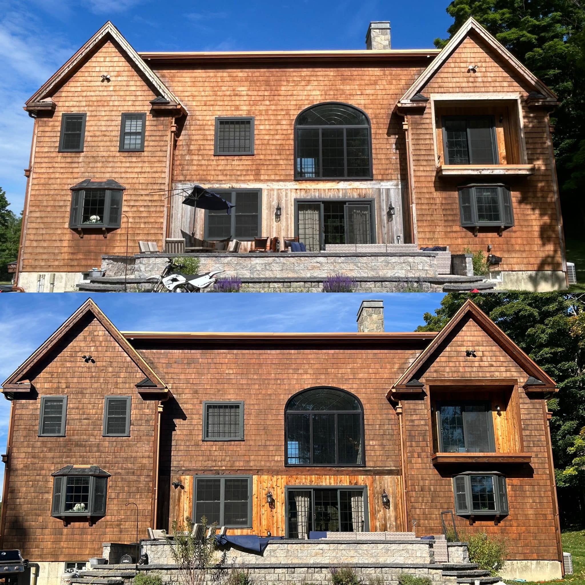 Custom Timber-Frame Home & Barn — Translucent Penetrating Oil Stain — photo 2