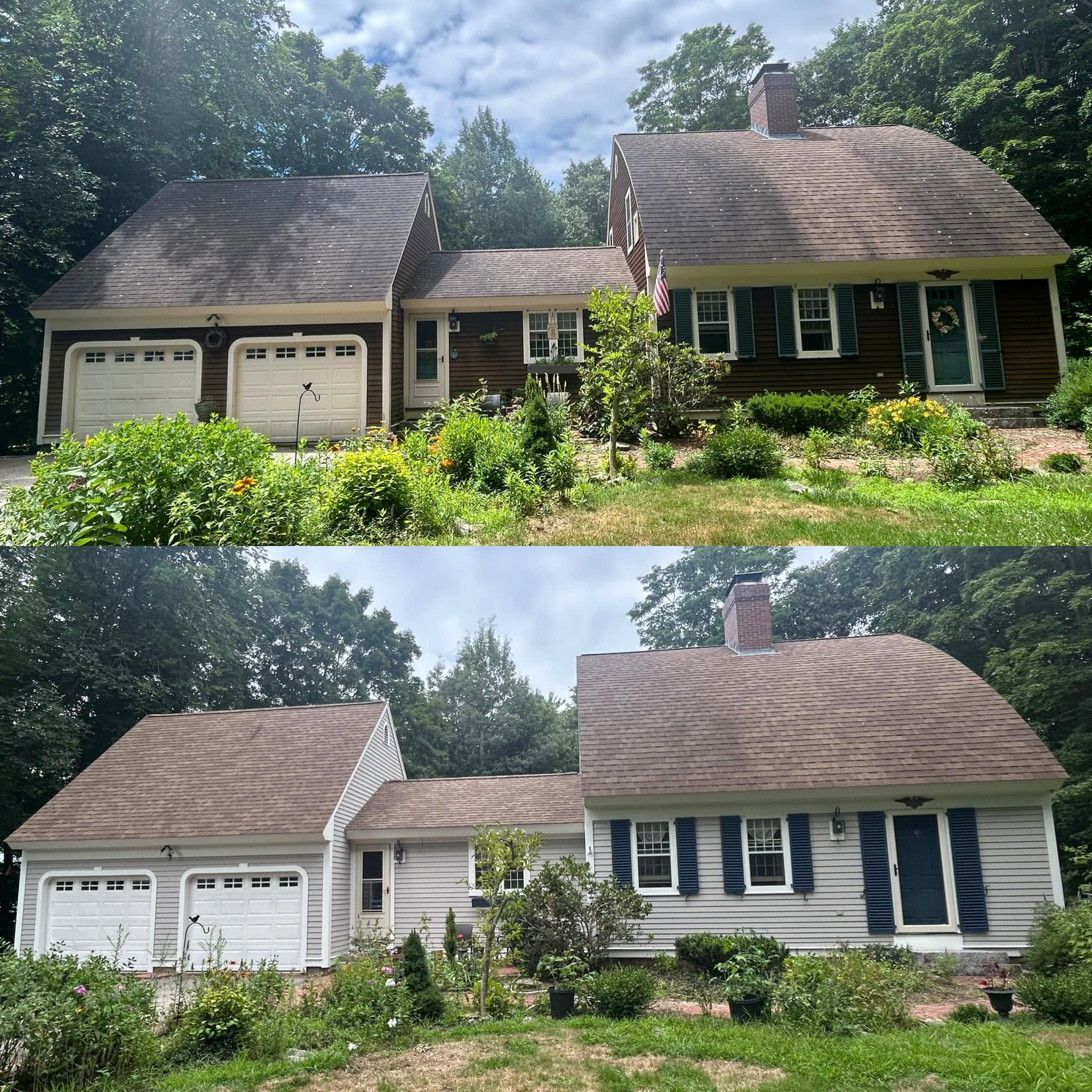 Complete Exterior Renovation — Siding, Trim, Doors & Deck — New Hampshire