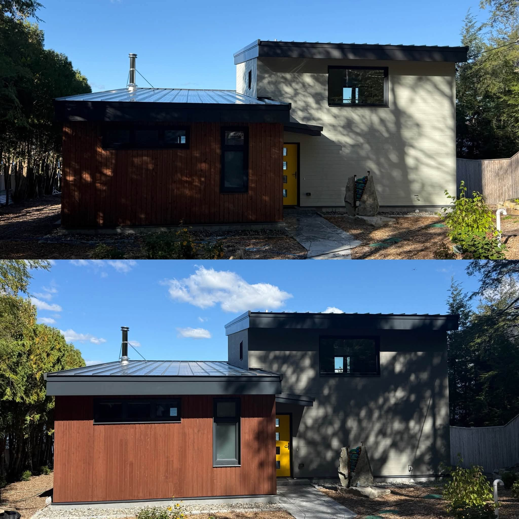 Lakes Region Exterior Repaint — Semi-Transparent Stain & Trim — photo 3