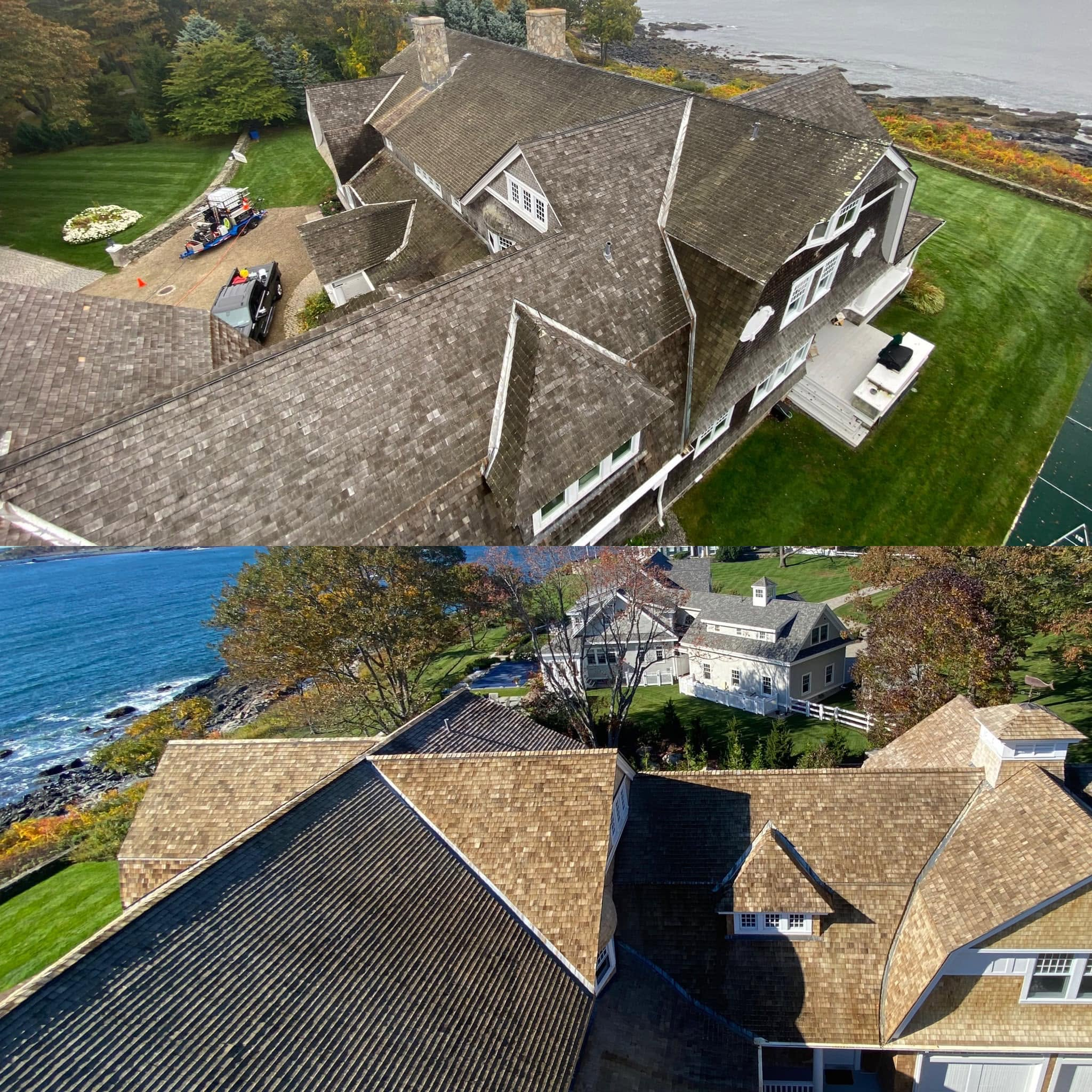 Professional Roof Cleaning — Before & After — photo 4