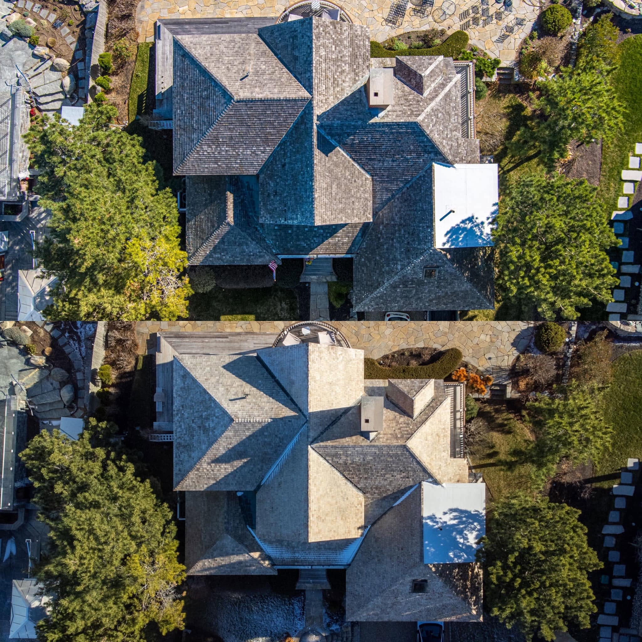 Professional Roof Cleaning — Before & After — photo 5