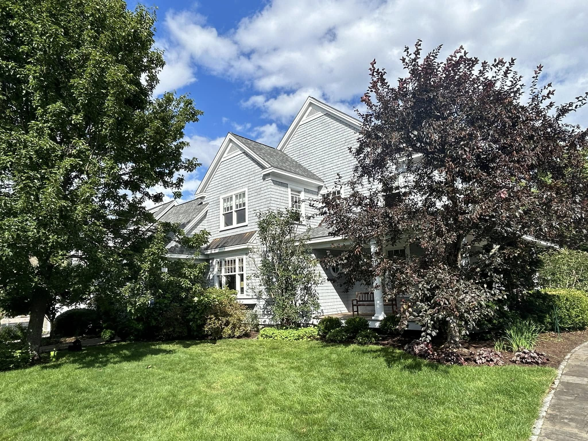 Seacoast Shingle Estate — New Roof & Arborcoat Bleached Gray — photo 13