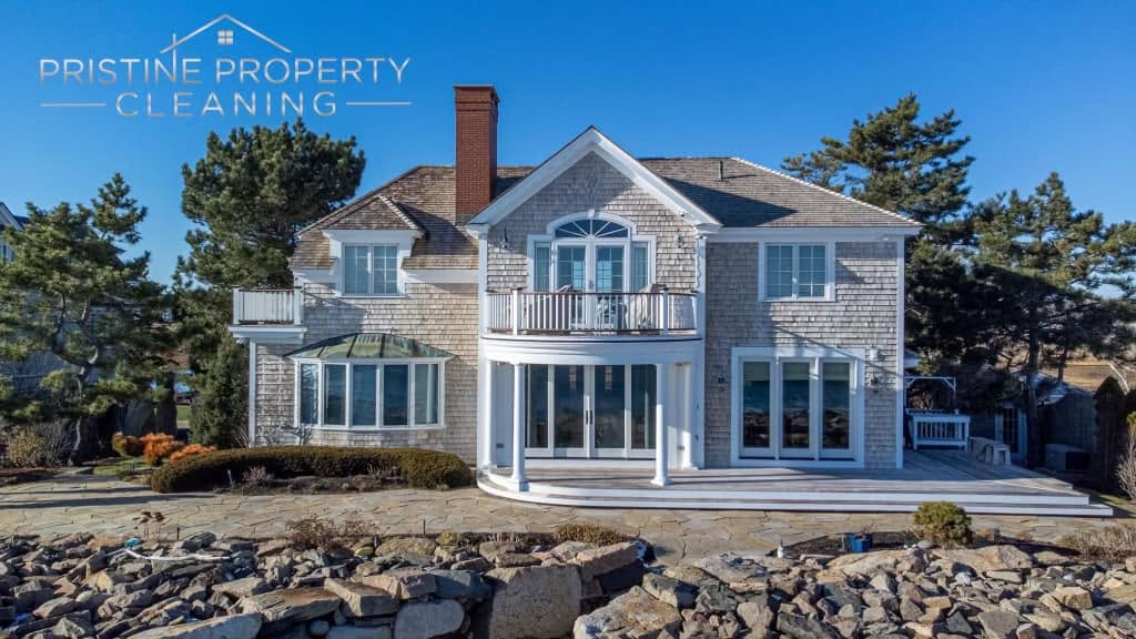 Oceanfront Cedar Shingle Home — Exterior Washing — photo 3