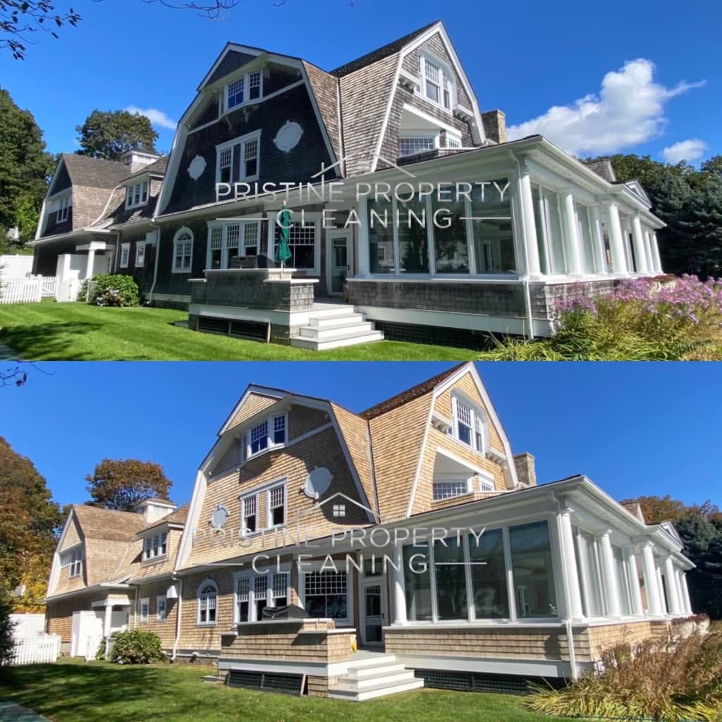 Exterior House Washing — Before & After — photo 2