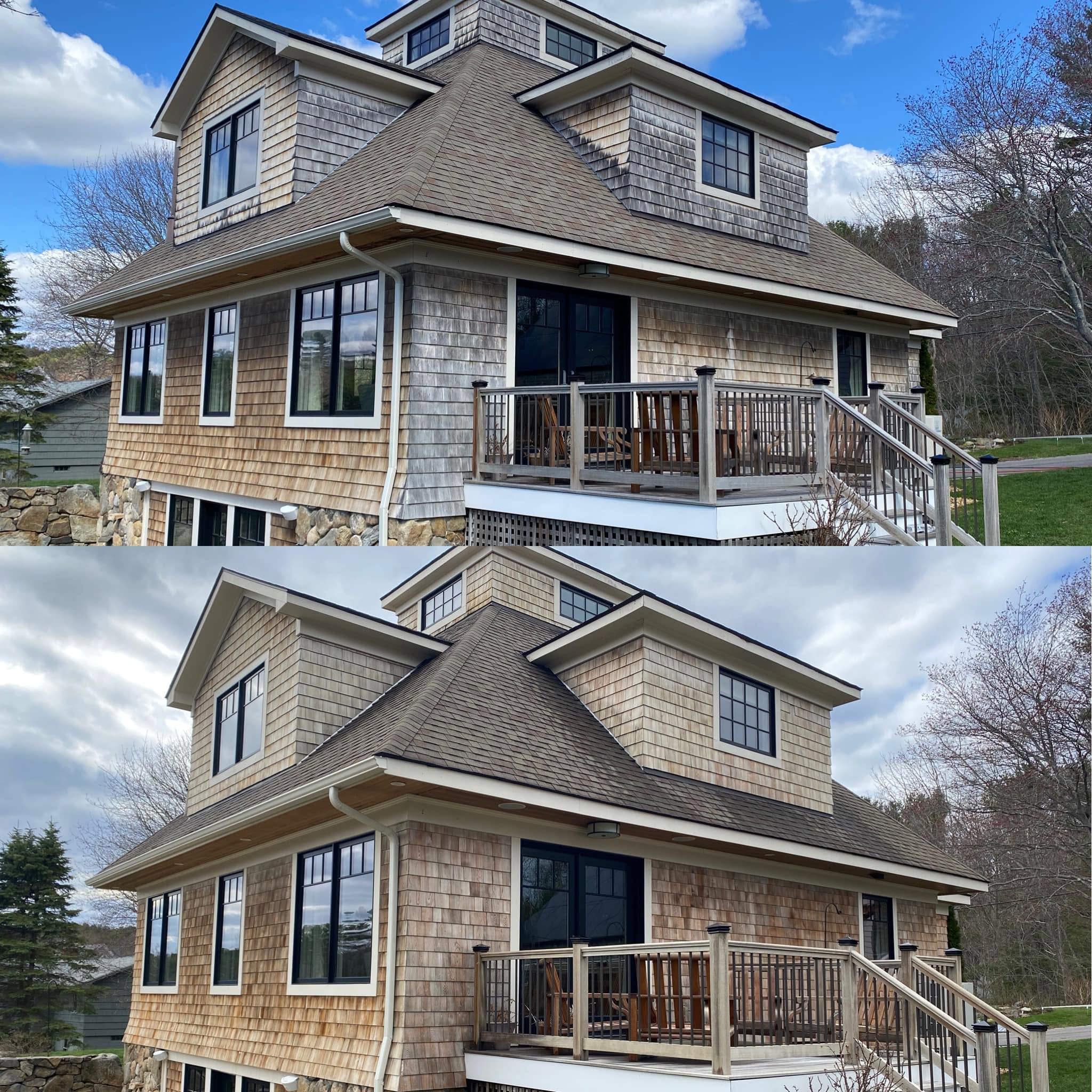 Cedar Roof & Siding Restoration — 8 Hours Apart — photo 1