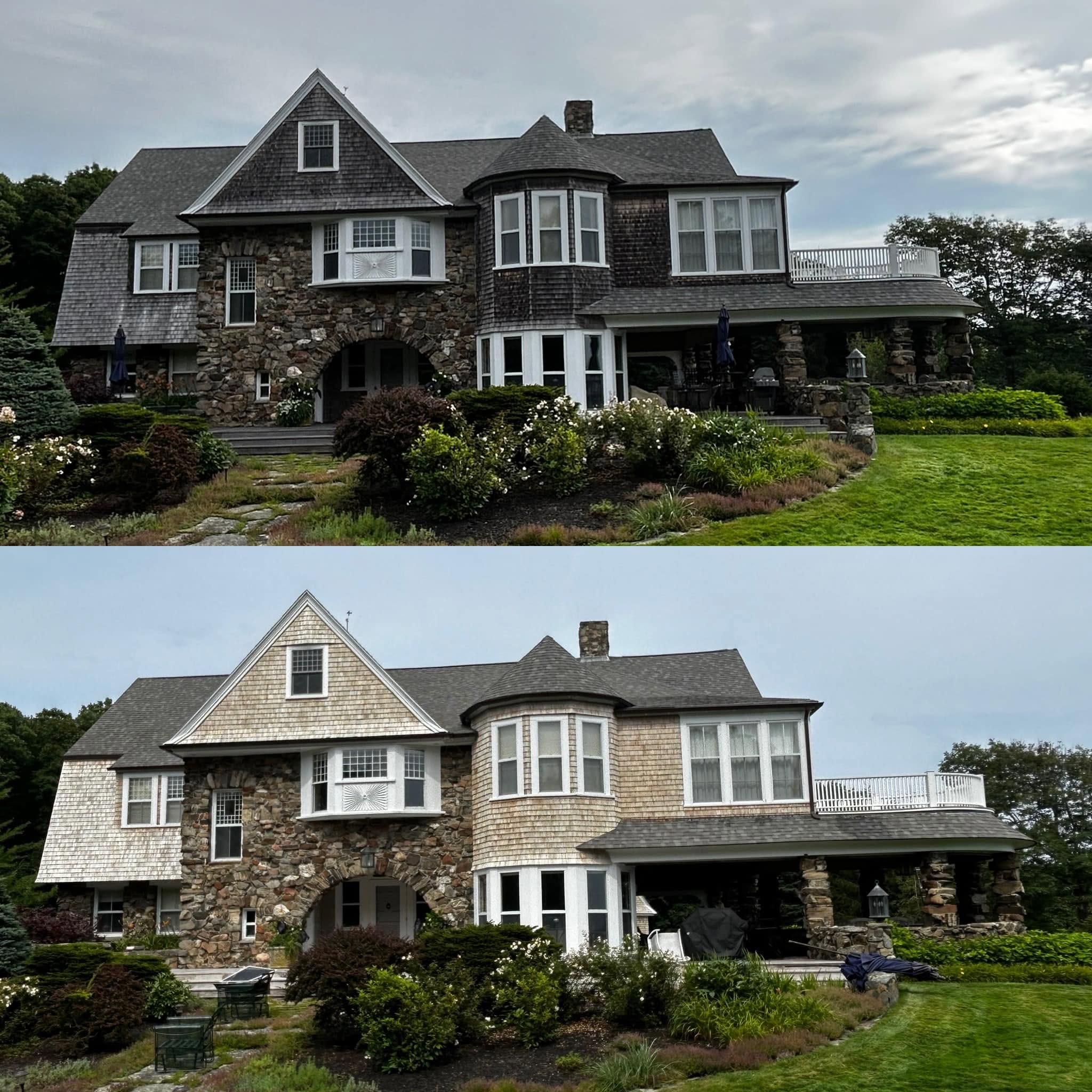 Coastal Stone & Shingle Estate — Exterior Washing — New Hampshire