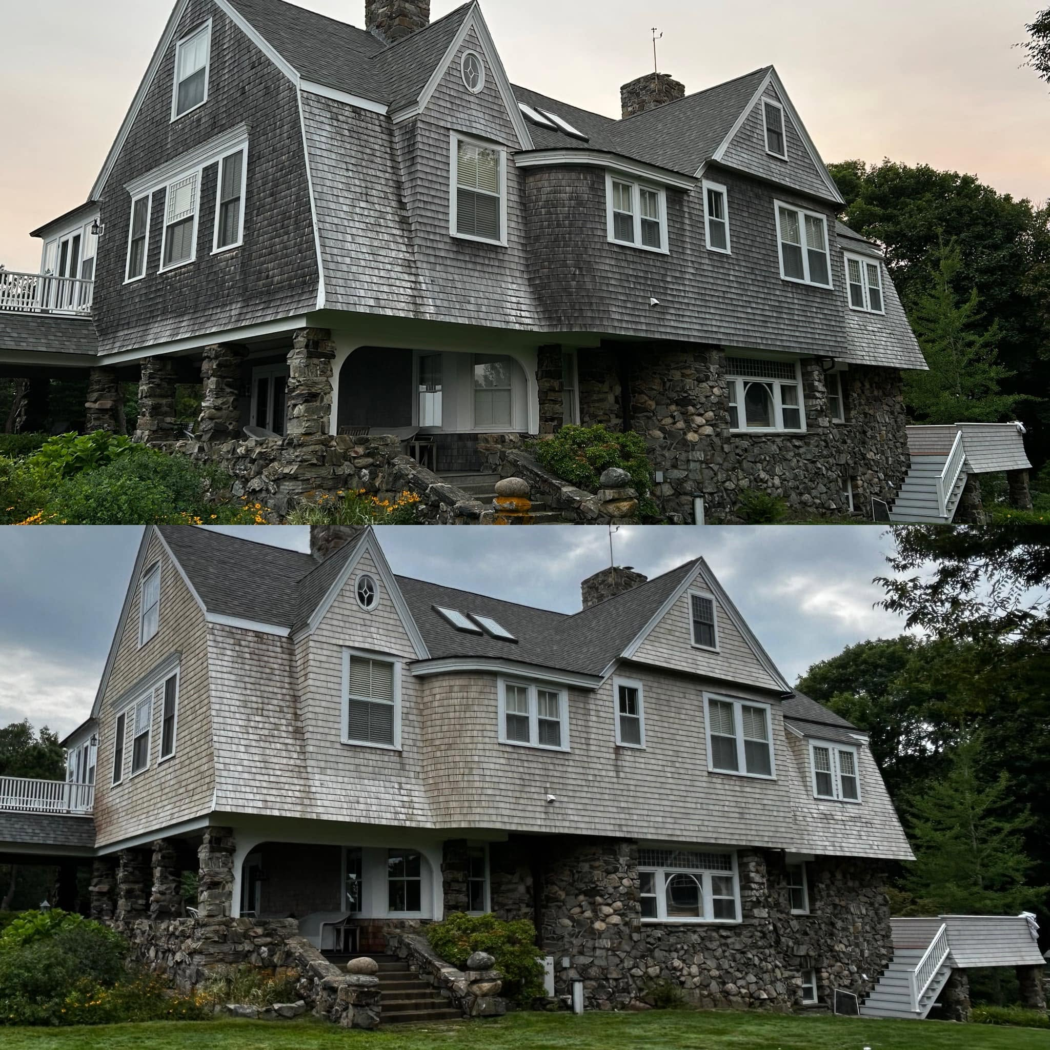 Coastal Stone & Shingle Estate — Exterior Washing — photo 6