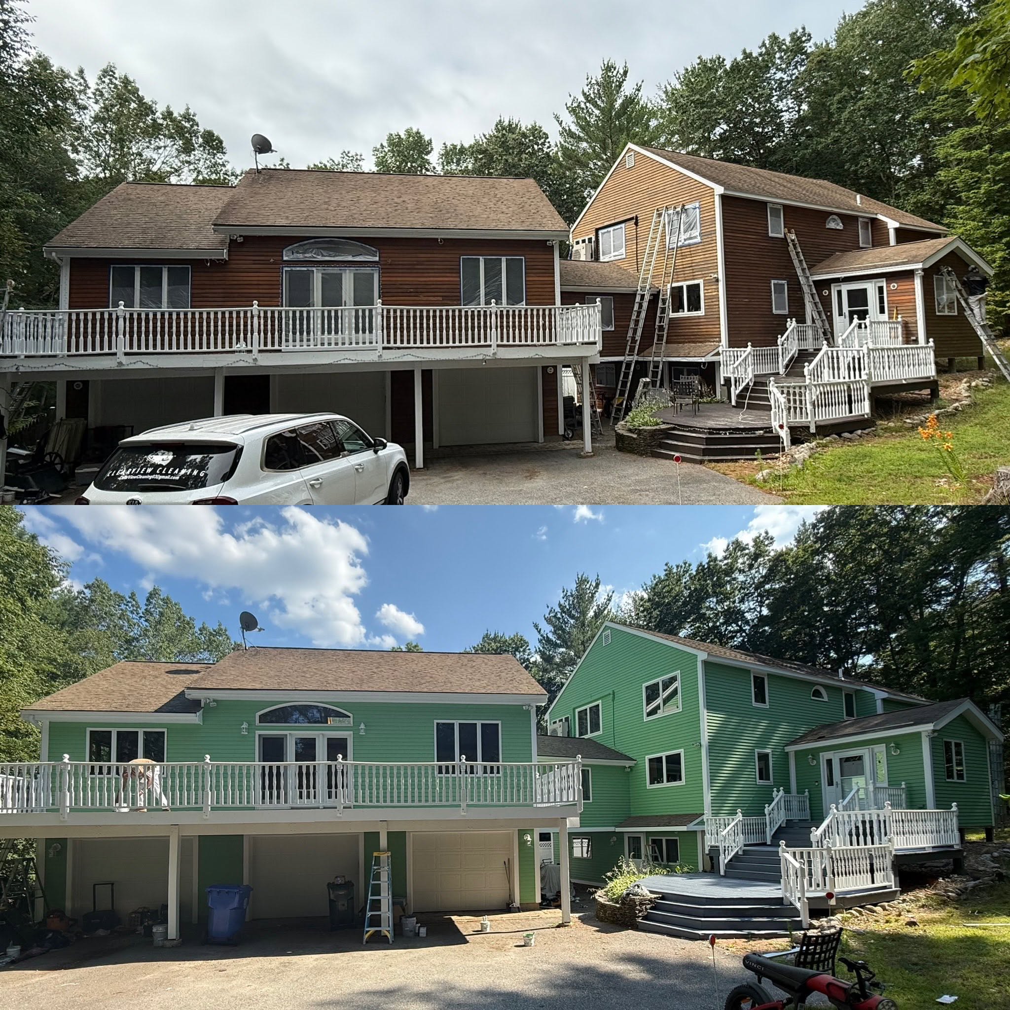 Color Change, Four Decks, Shed & Rot Repair — Three Days, NH — New Hampshire