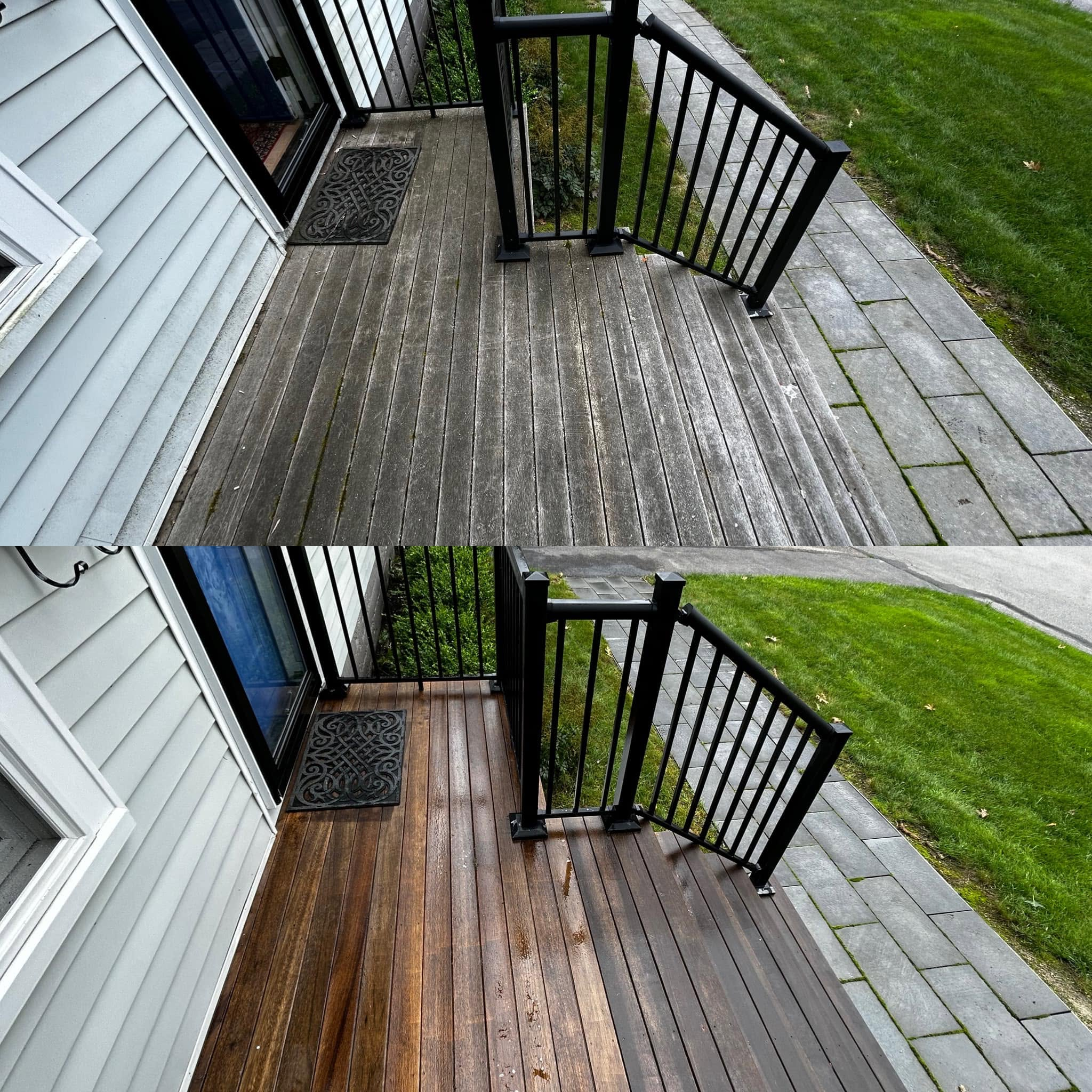 House, Steps & Deck Washing — Before & After — photo 2