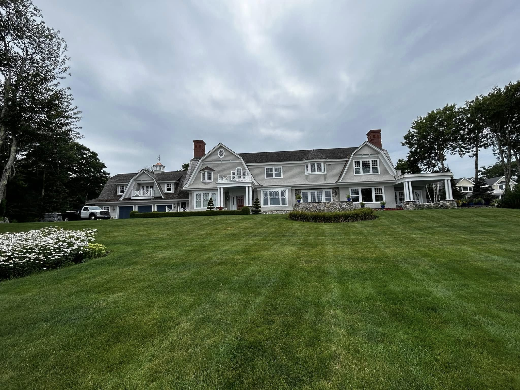 Cedar Roof Washing & Restoration — Large Estate — New Hampshire