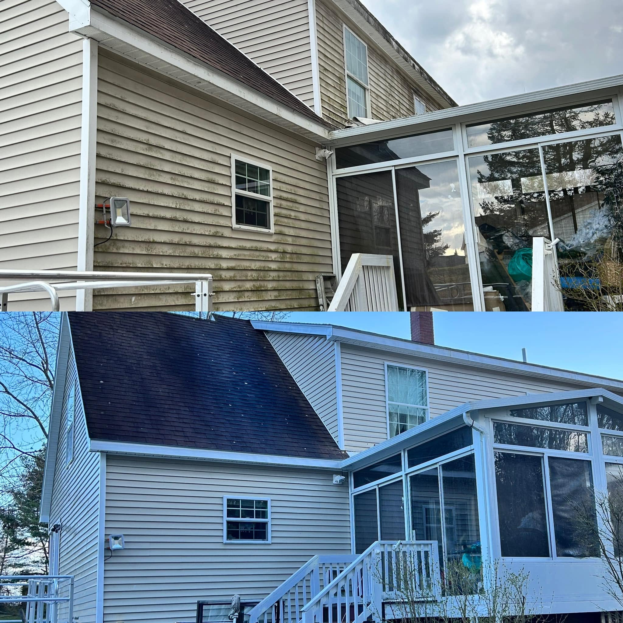 Presale Exterior Wash — Siding, Sunroom, Patio & Fence — photo 1