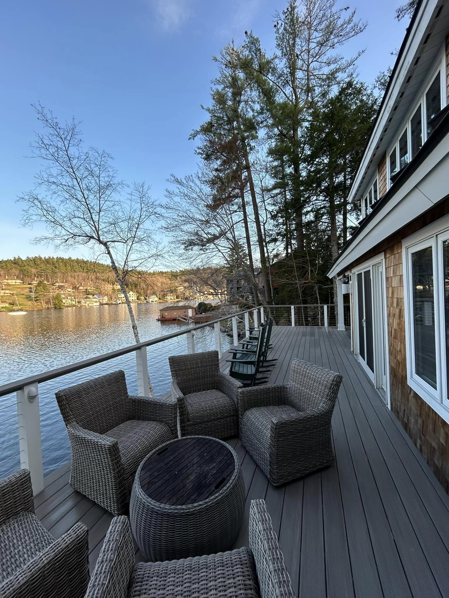 Lakefront Cedar Restoration — Trim Repaint & Stain Touch-Up Prep — photo 6