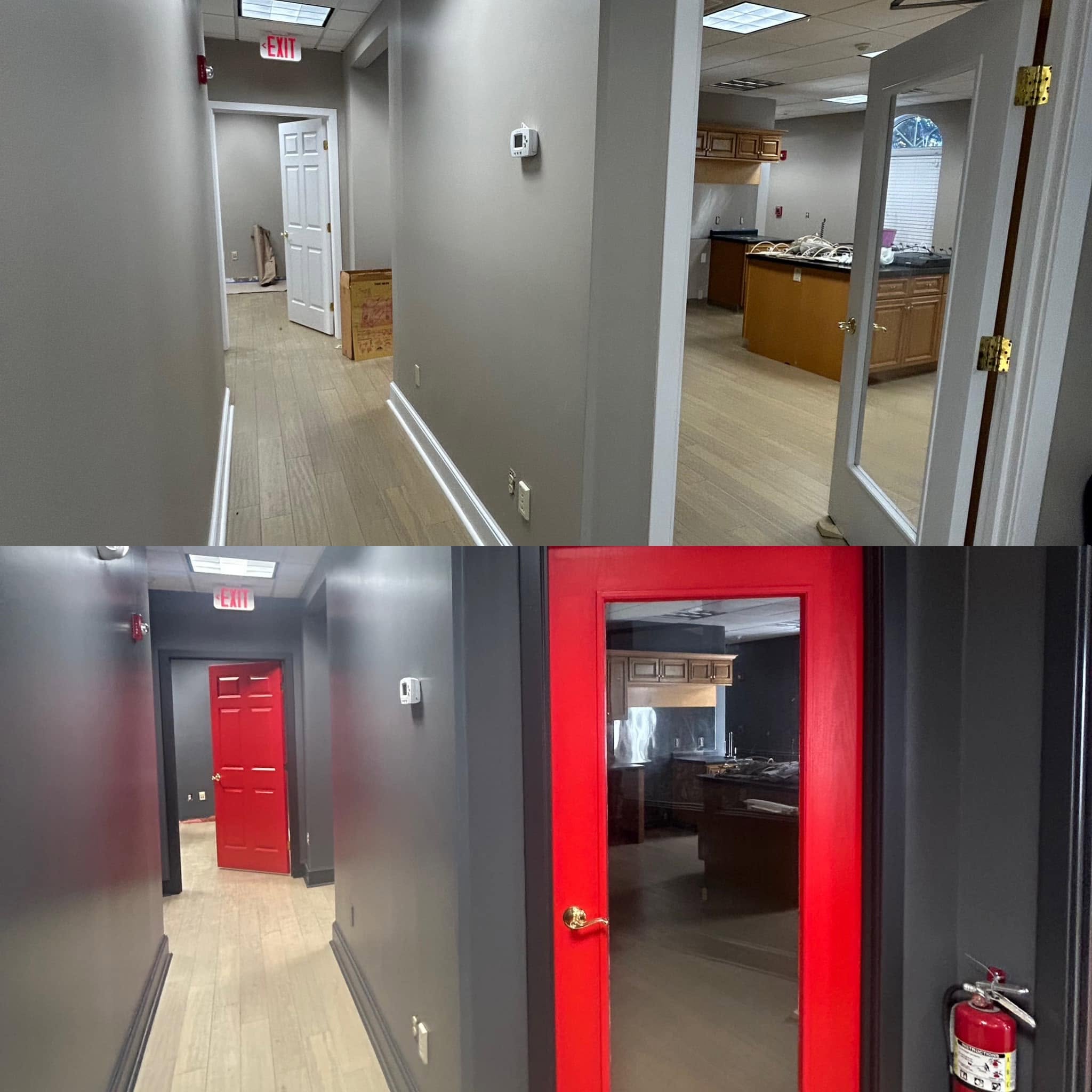 Complete Commercial Interior — Walls, Trim, Doors & Vanities, NH — New Hampshire