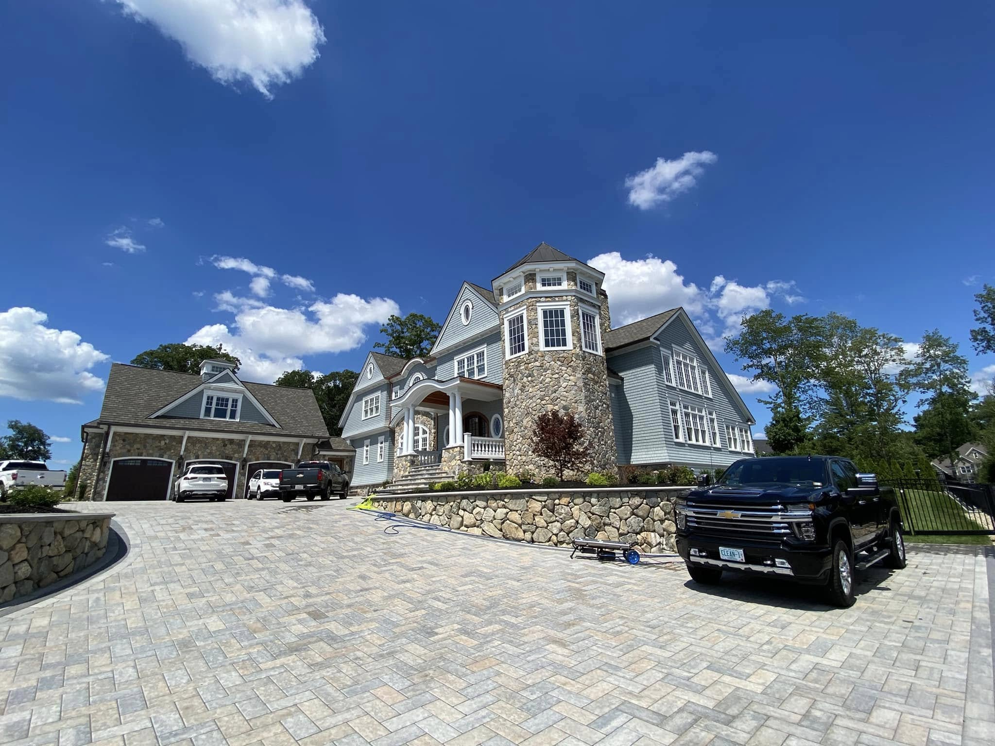 Exterior House Washing — Large Shingle-Style Estate — New Hampshire