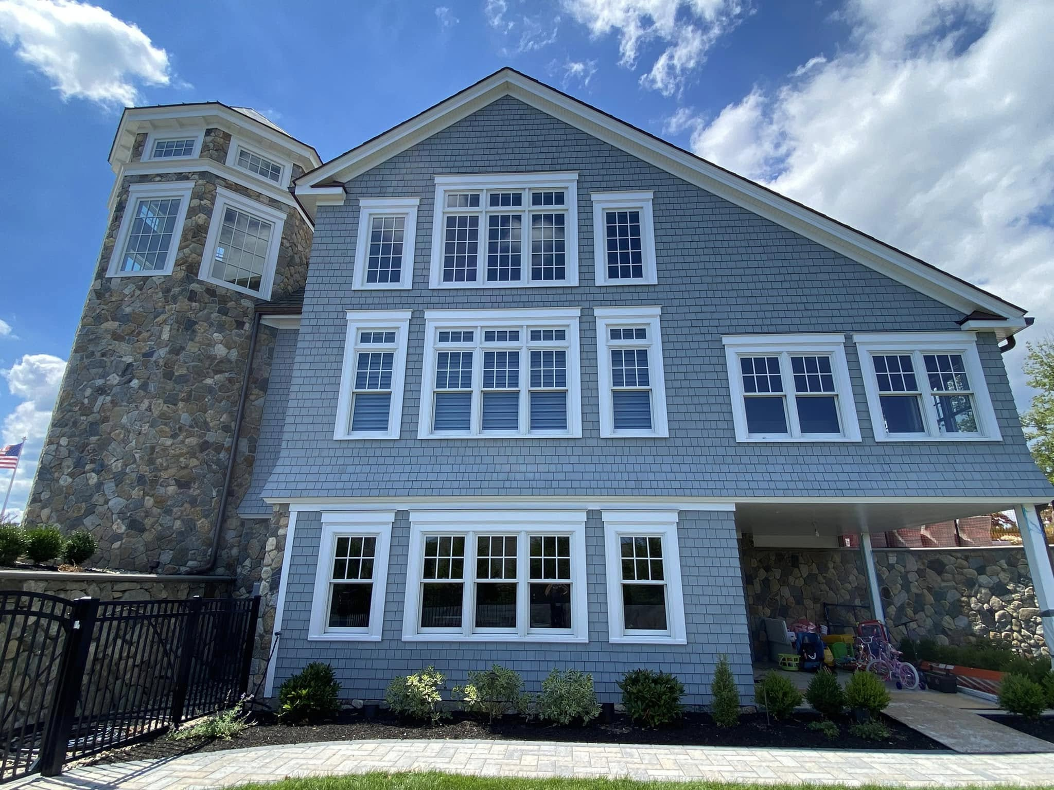 Exterior House Washing — Large Shingle-Style Estate — photo 1