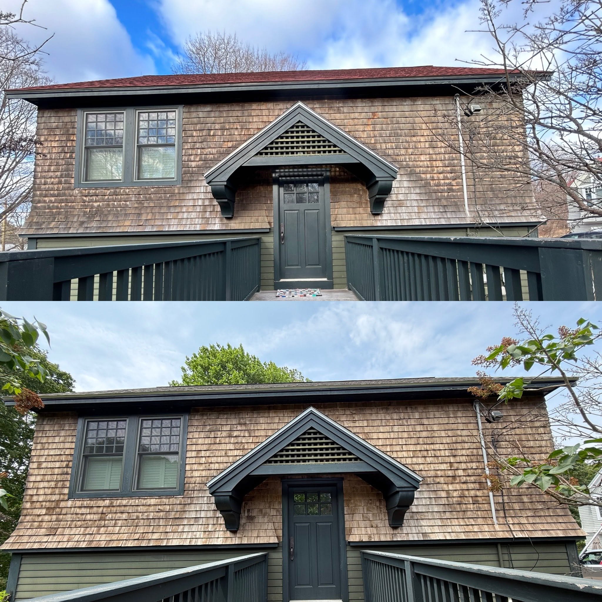 Rot Repair, Stain & Cedar Shingle Wash — Ogunquit, ME — photo 9