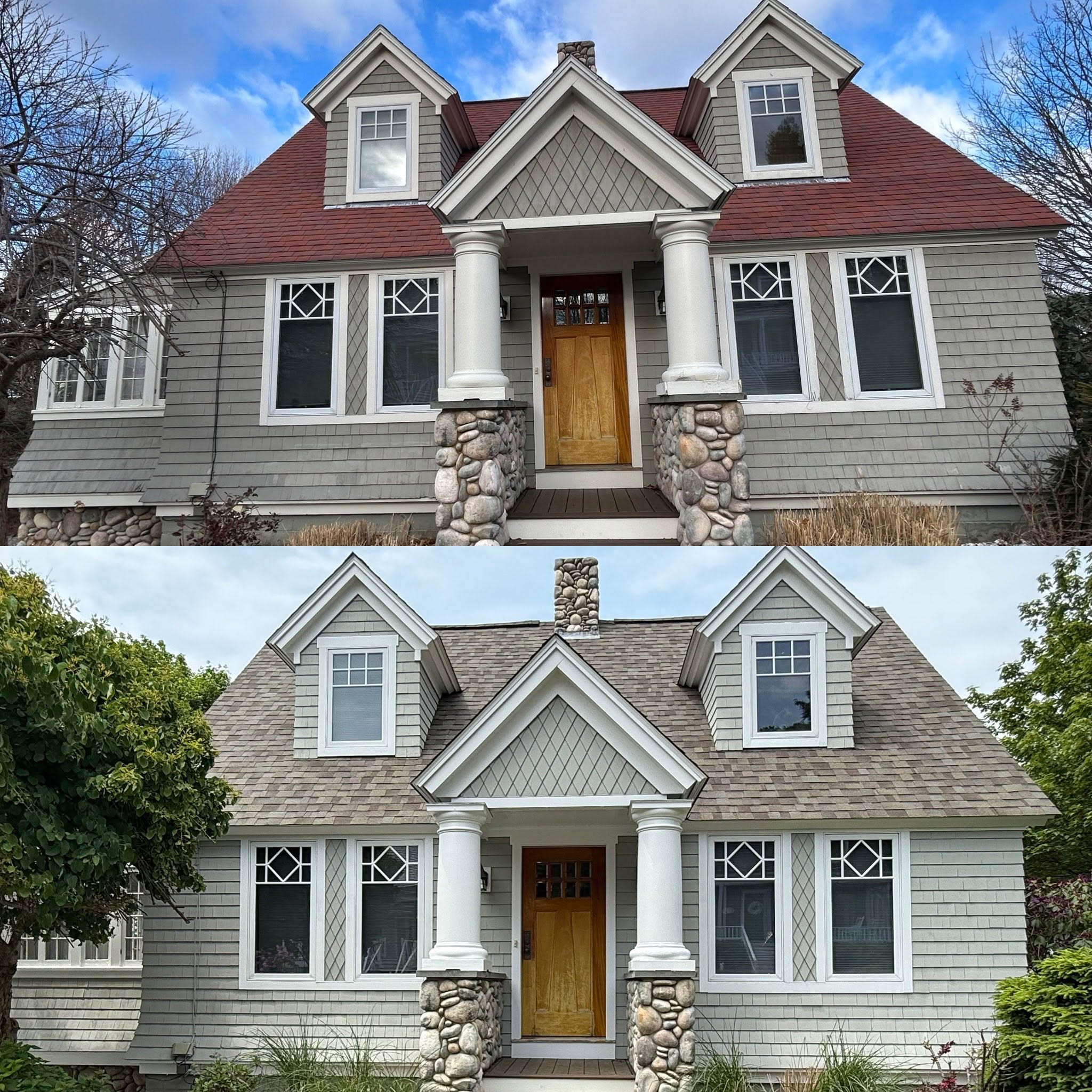 Rot Repair, Stain & Cedar Shingle Wash — Ogunquit, ME — photo 11