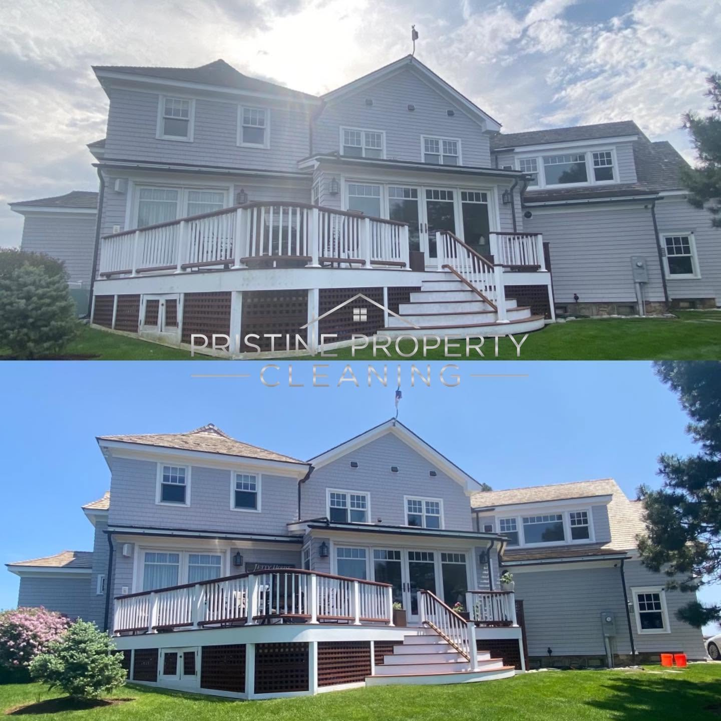Oceanfront Cedar Roof Washing — photo 4