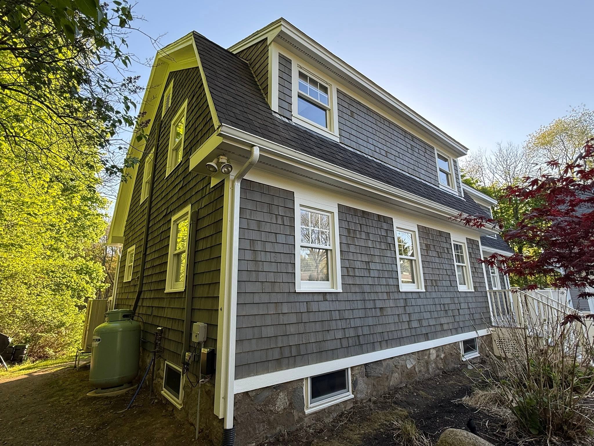 Cedar Stain, Trim & Full Exterior Repaint — photo 2