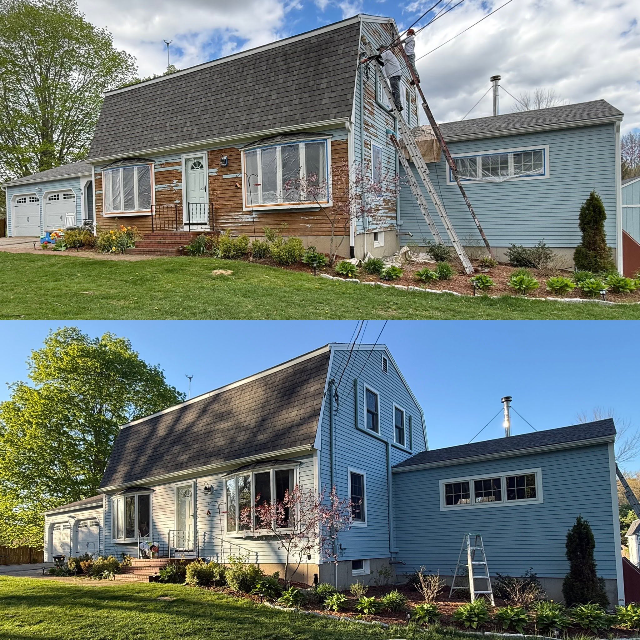 Exterior Stain & Trim Repaint with Carpentry — photo 3