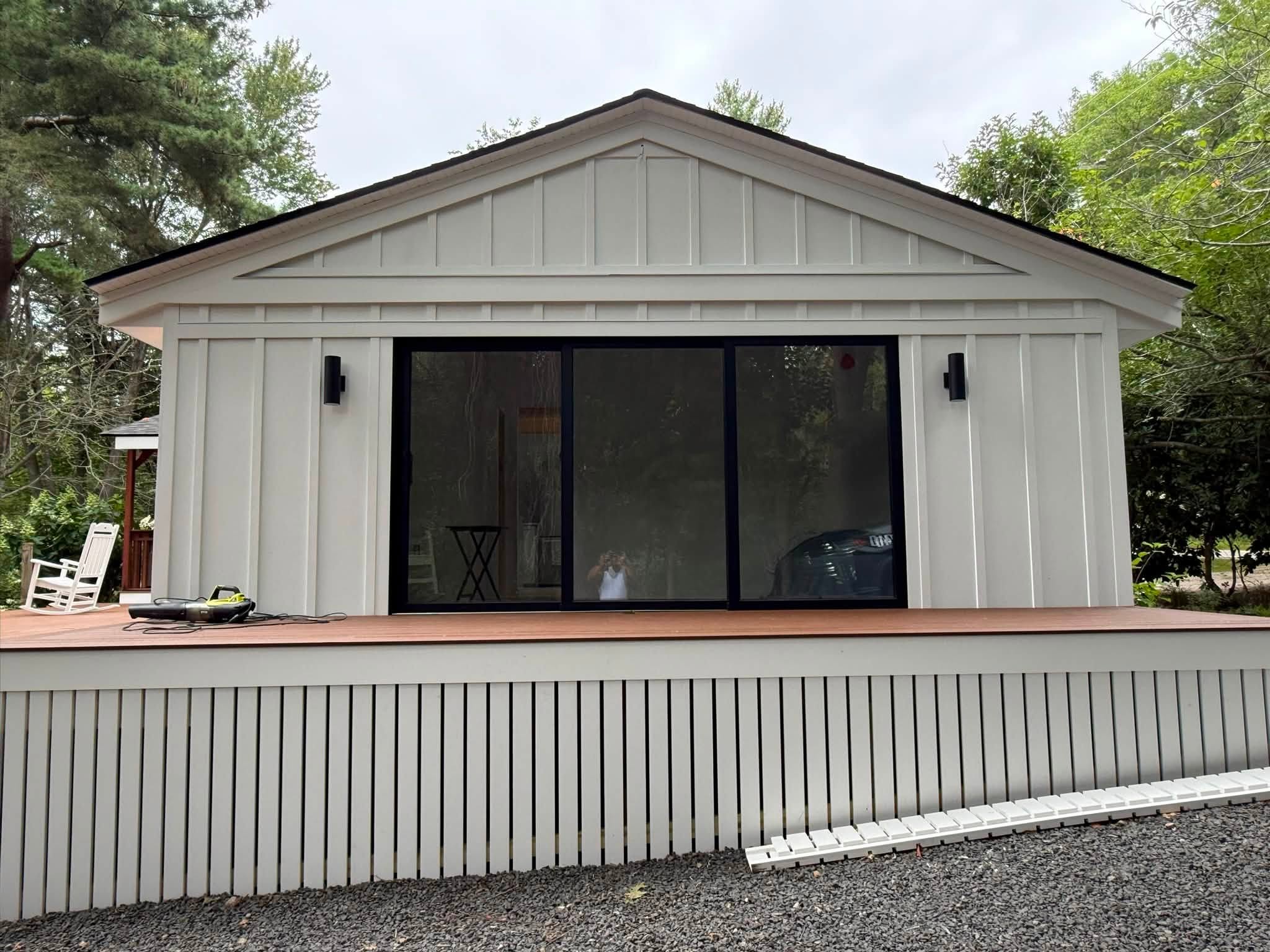 Complete Exterior Transformation — Black Windows, Front Door & Three-Season Room — photo 1