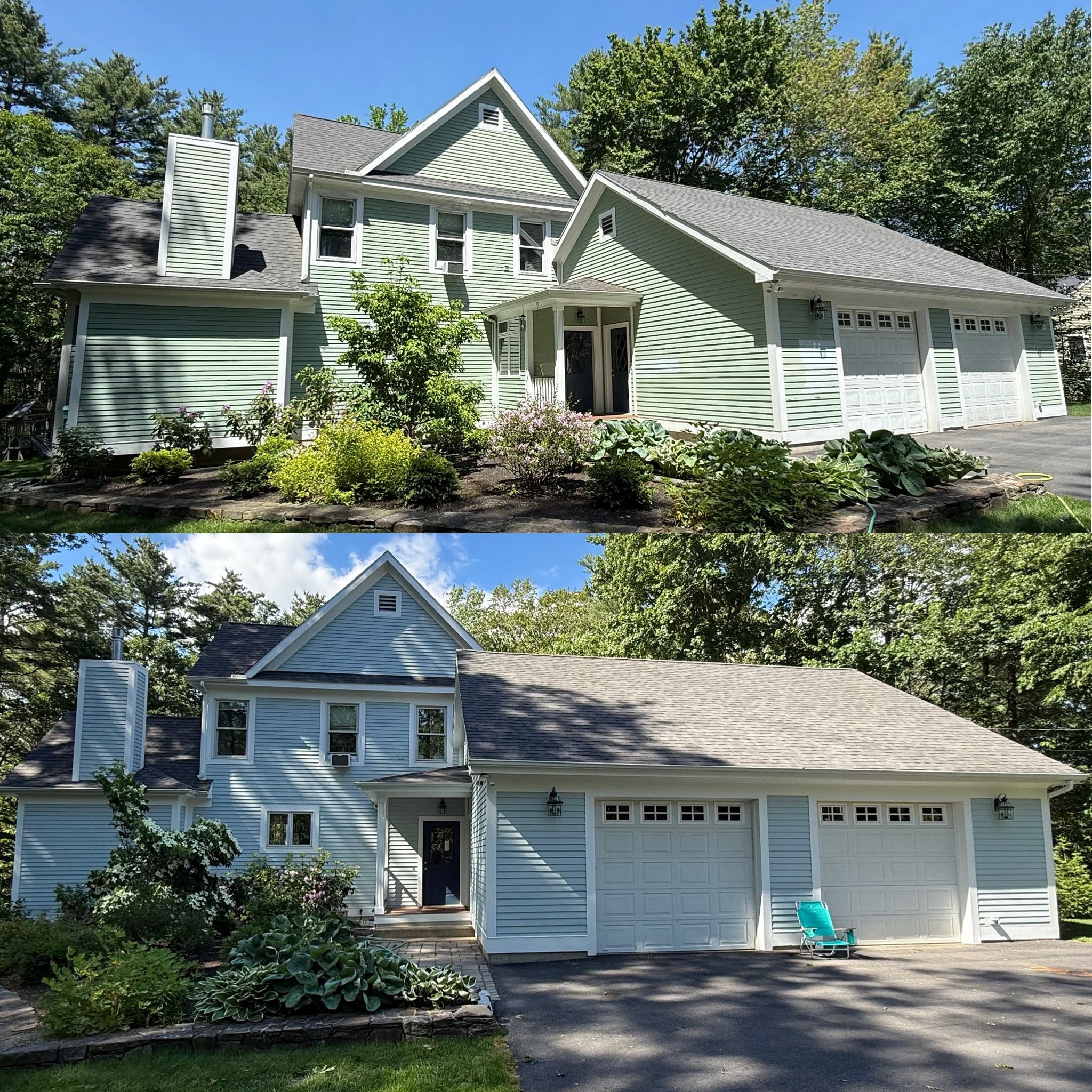 Full Exterior Repaint, Color Change & Chimney Rebuild — photo 9