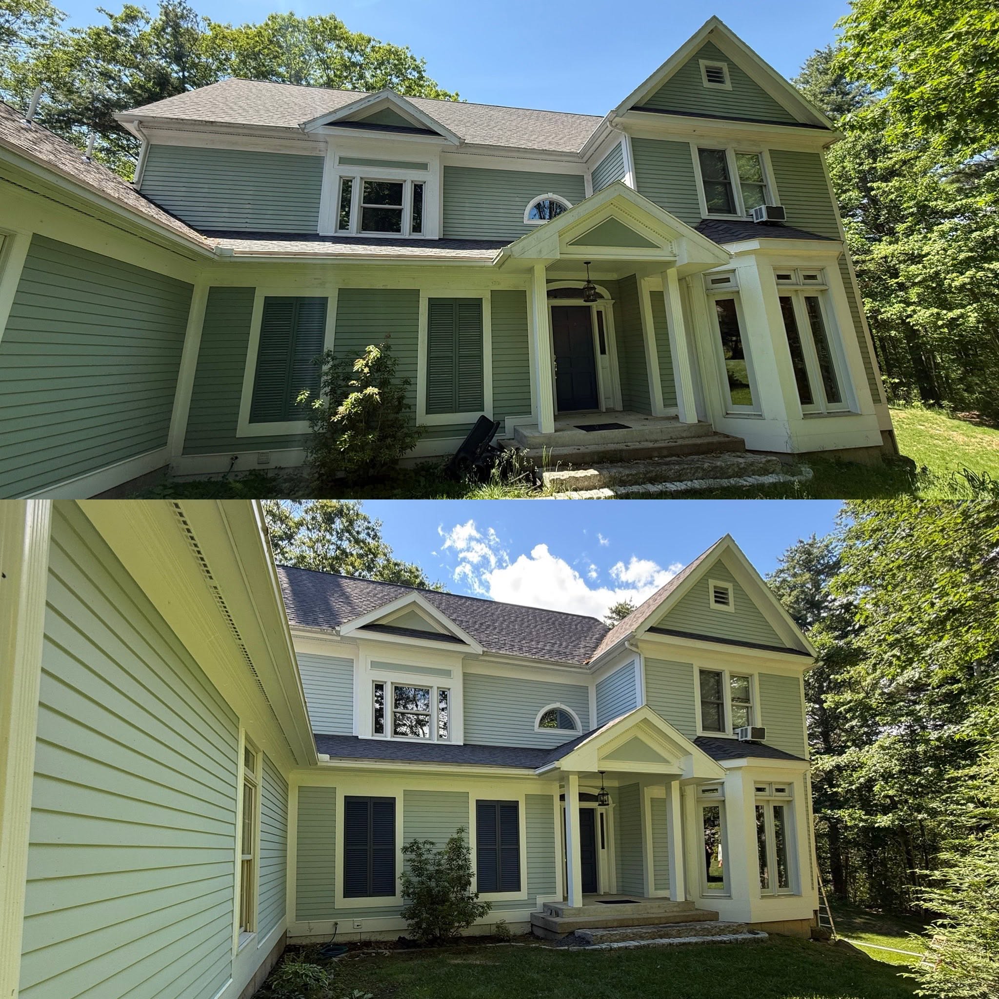 Full Exterior Repaint, Color Change & Chimney Rebuild — photo 13