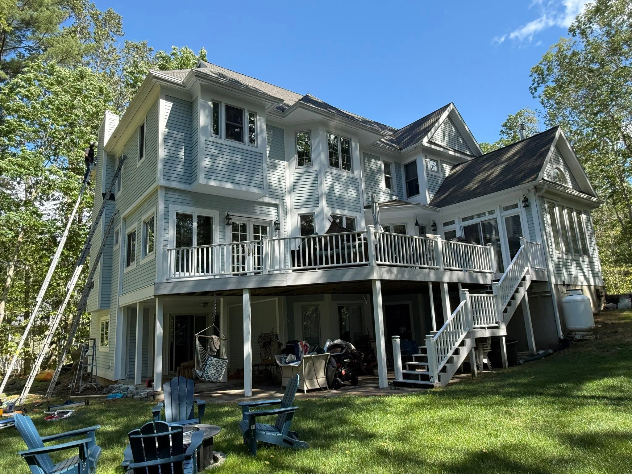 Full Exterior Repaint, Color Change & Chimney Rebuild — photo 5