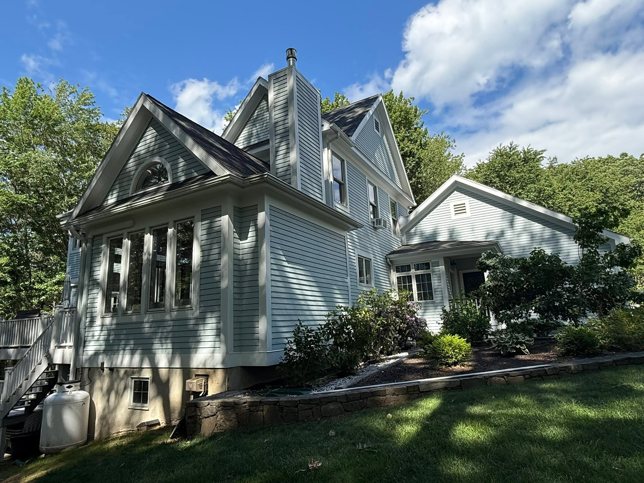 Full Exterior Repaint, Color Change & Chimney Rebuild — photo 7